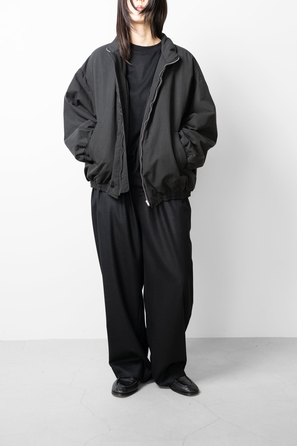 ssstein/ WINDPROOF COTTON PADDED JACKET "BLACK"