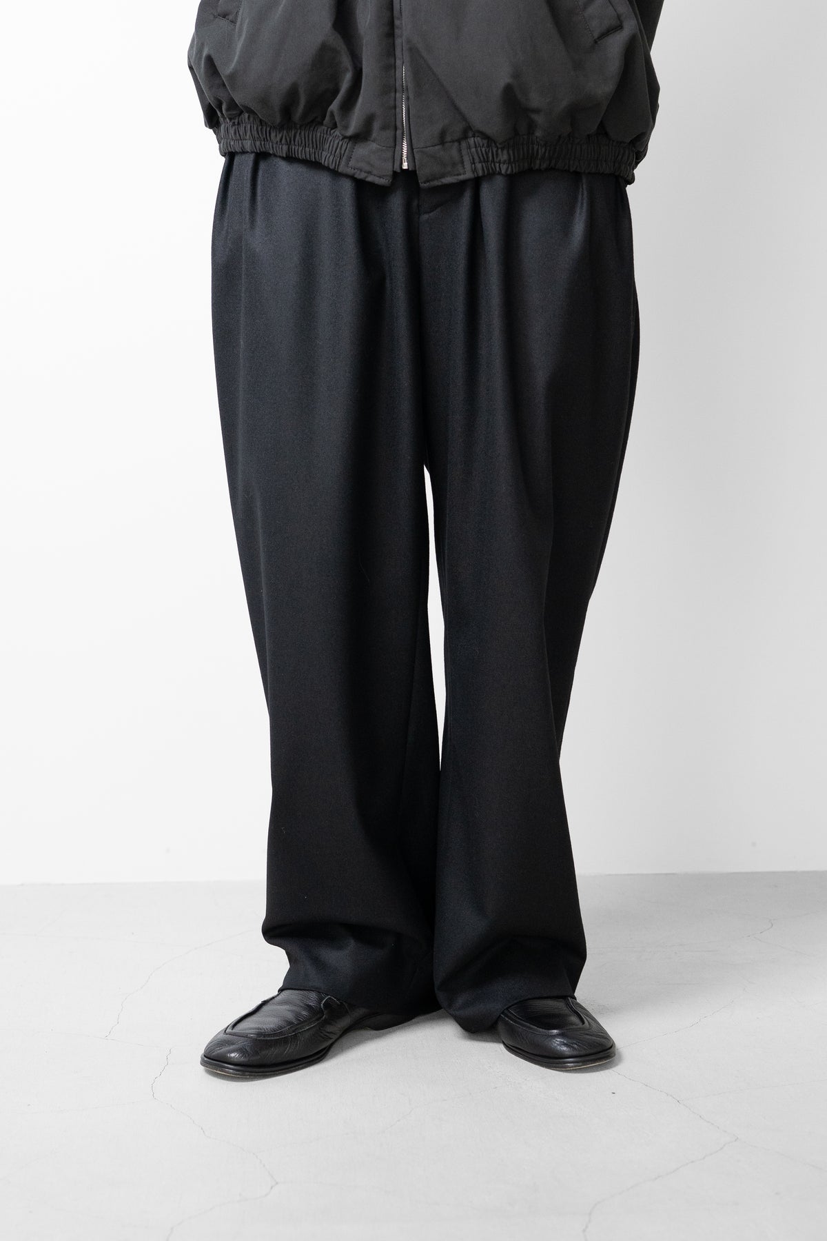 Afiit / 3TUCK SLACKS "BLACK"