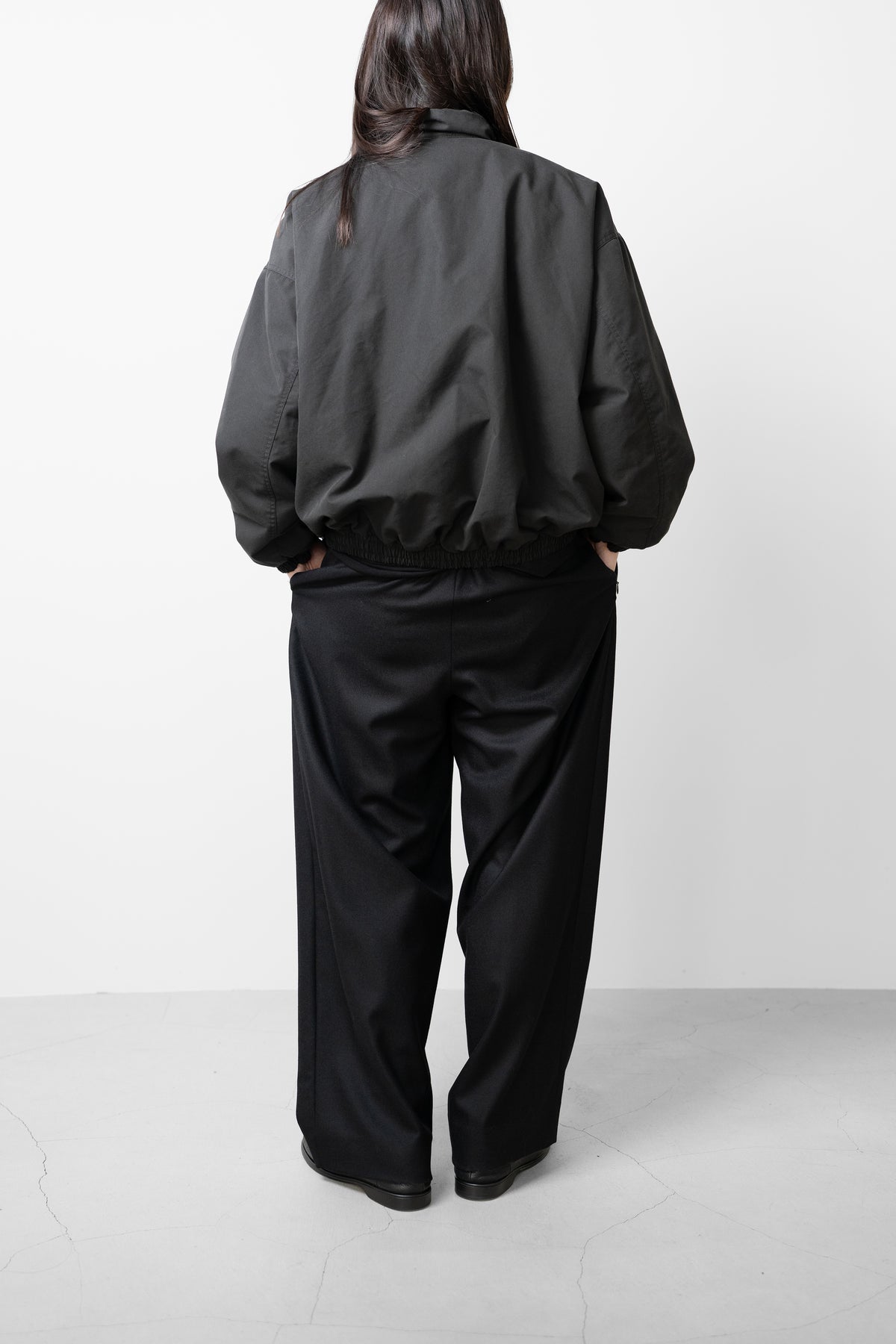 Afiit / 3TUCK SLACKS "BLACK"