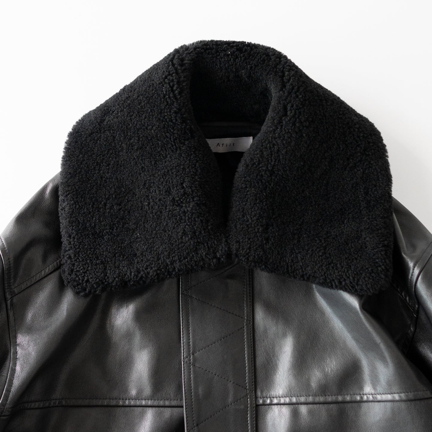 Afiit / LEATHER JACKET "BLACK"