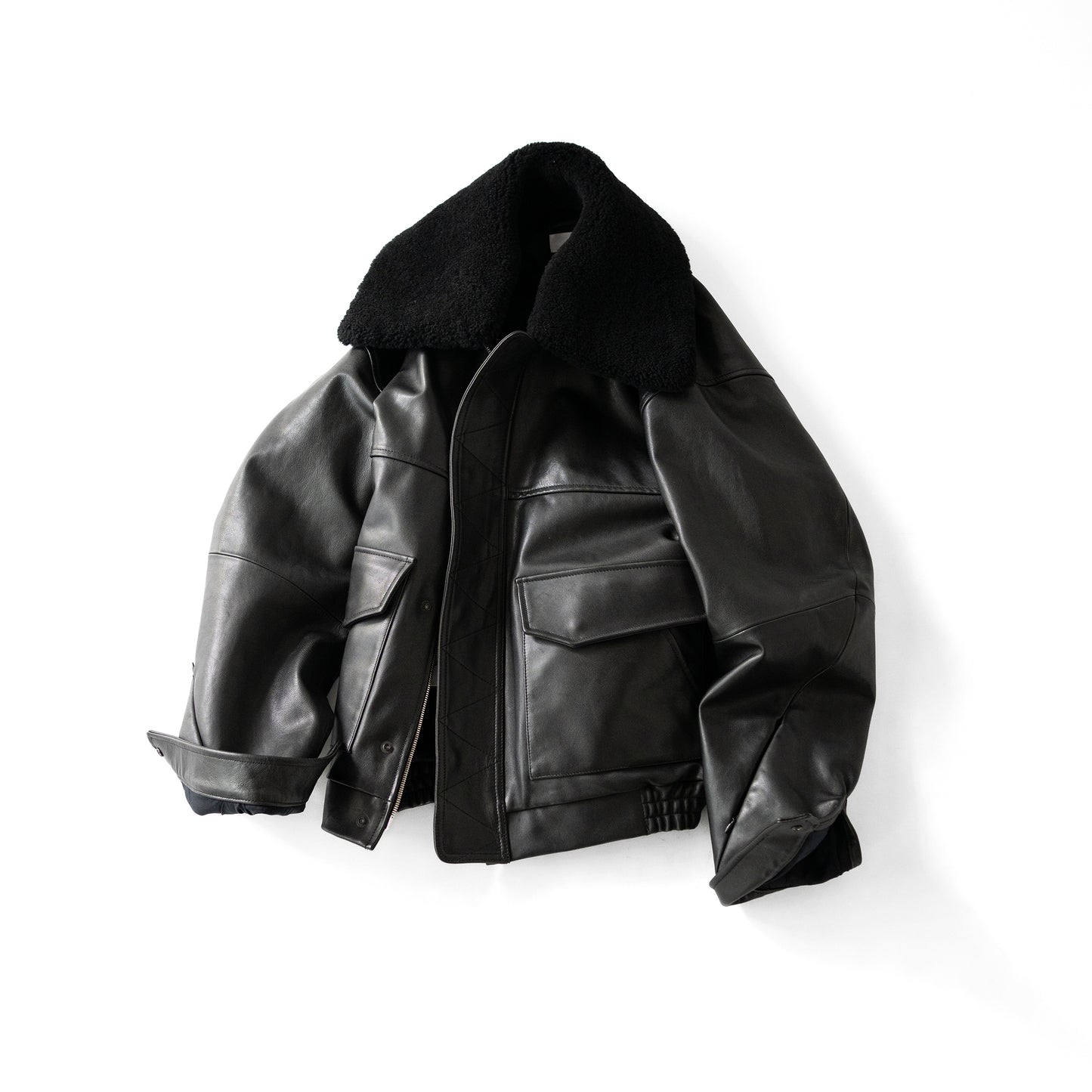 Afiit / LEATHER JACKET "BLACK"
