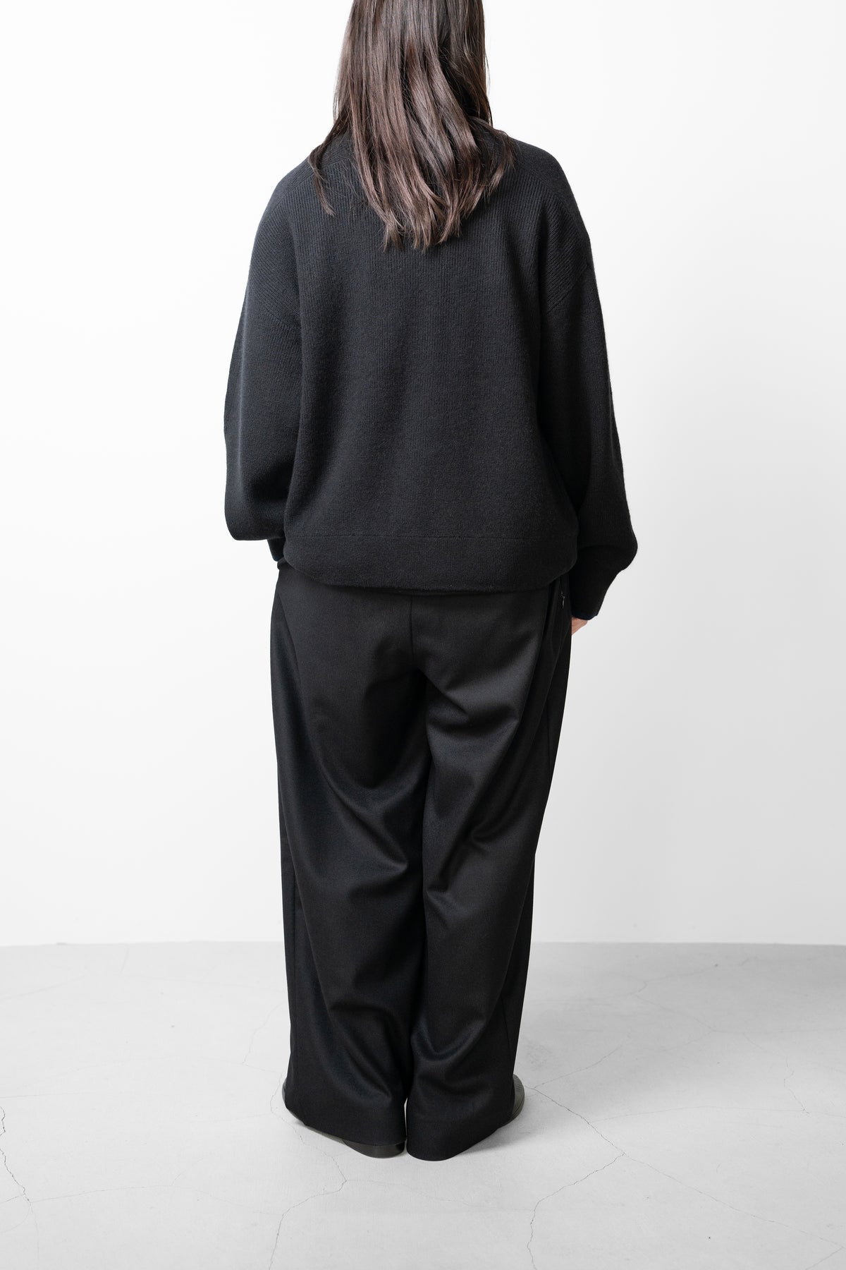 Afiit / 3TUCK SLACKS "BLACK"