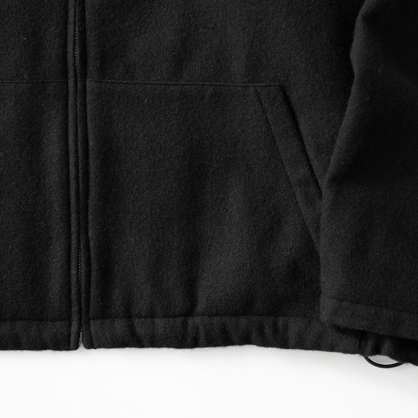 Blanc YM/ CASHMERE ZIP JACKET "BLACK"