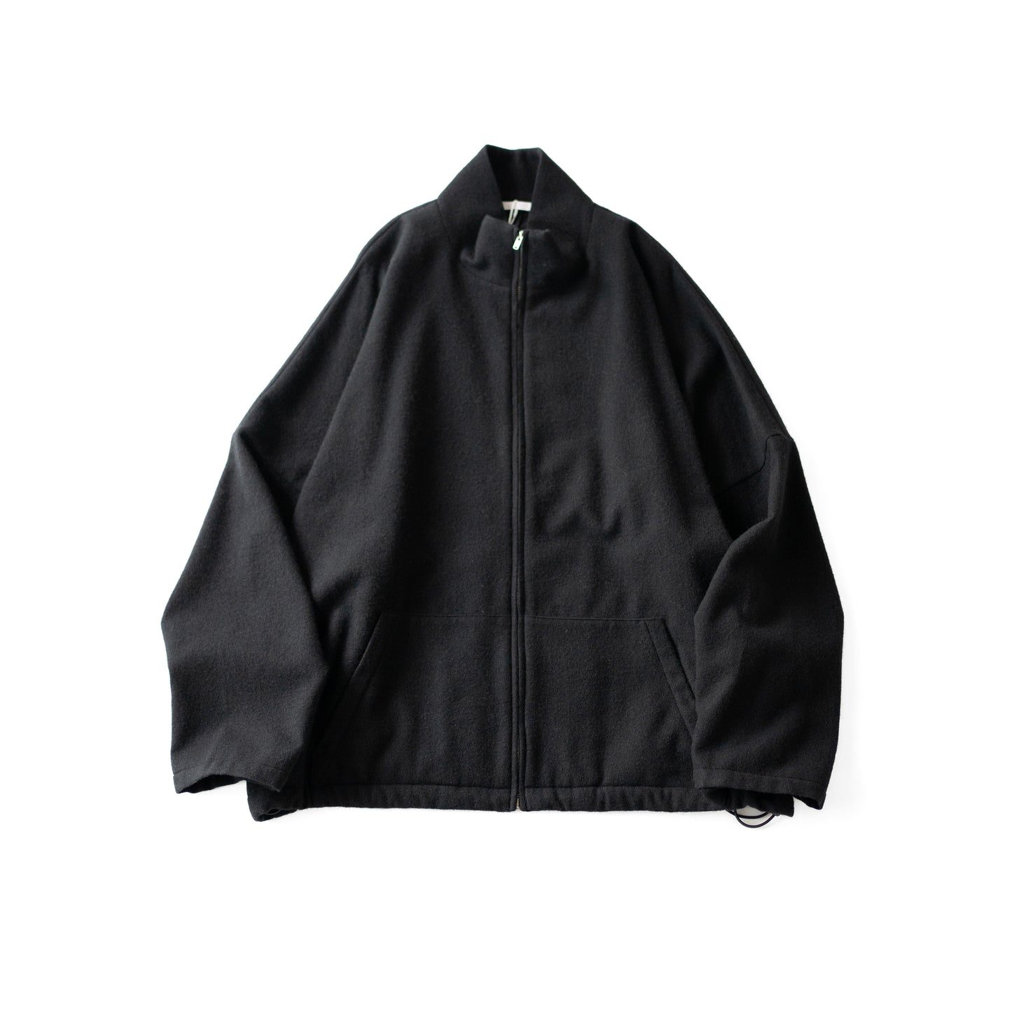 Blanc YM/ CASHMERE ZIP JACKET "BLACK"
