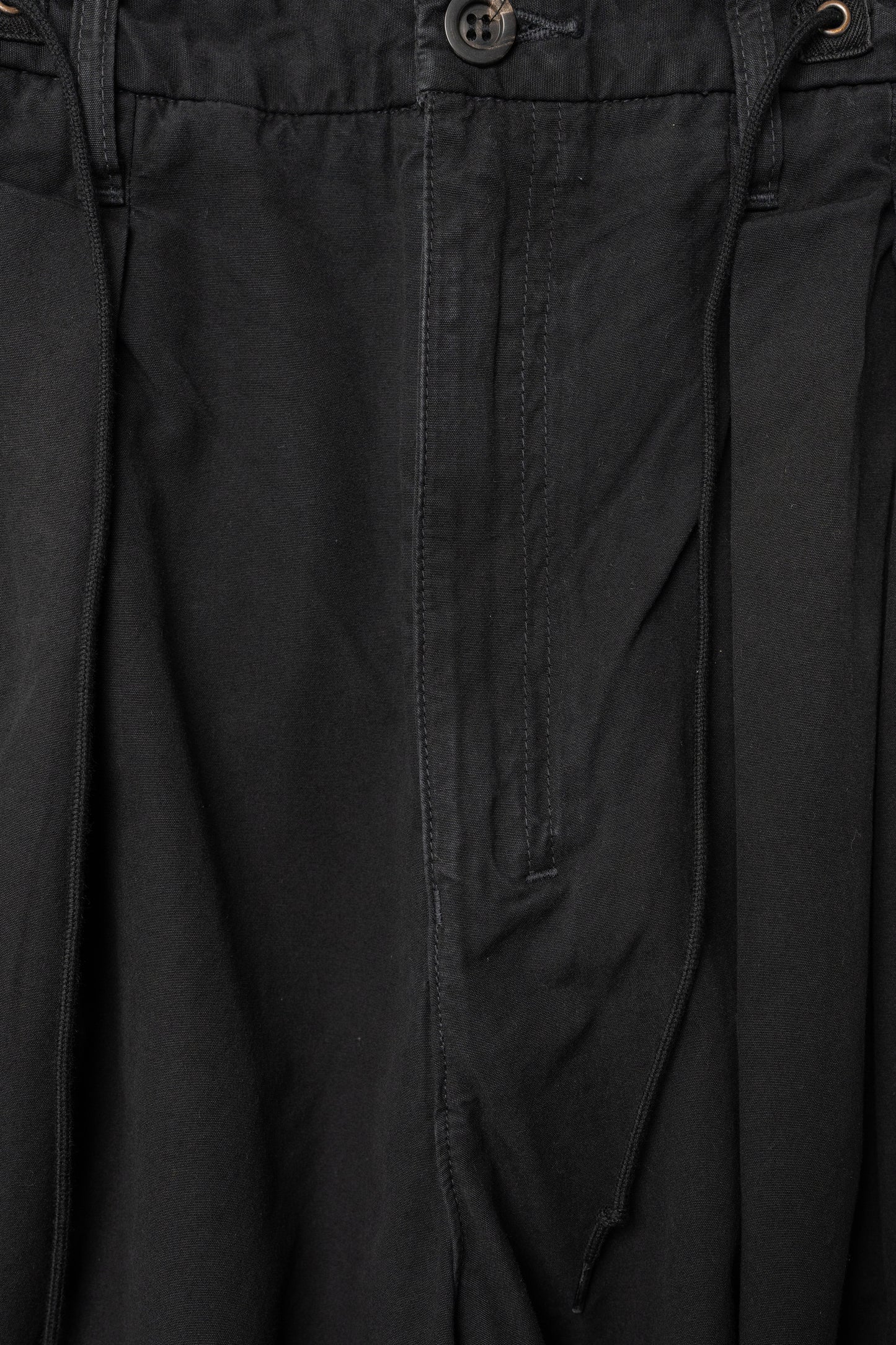 ANCELLM / POPLIN CARGO PANTS "BLACK"