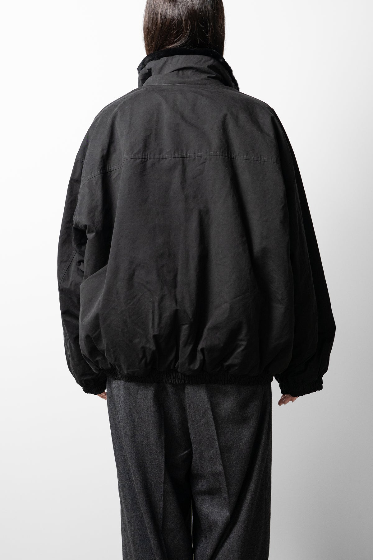 ssstein/ MOUTON INNER REVERSIBLE PADDED JACKET "BLACK"