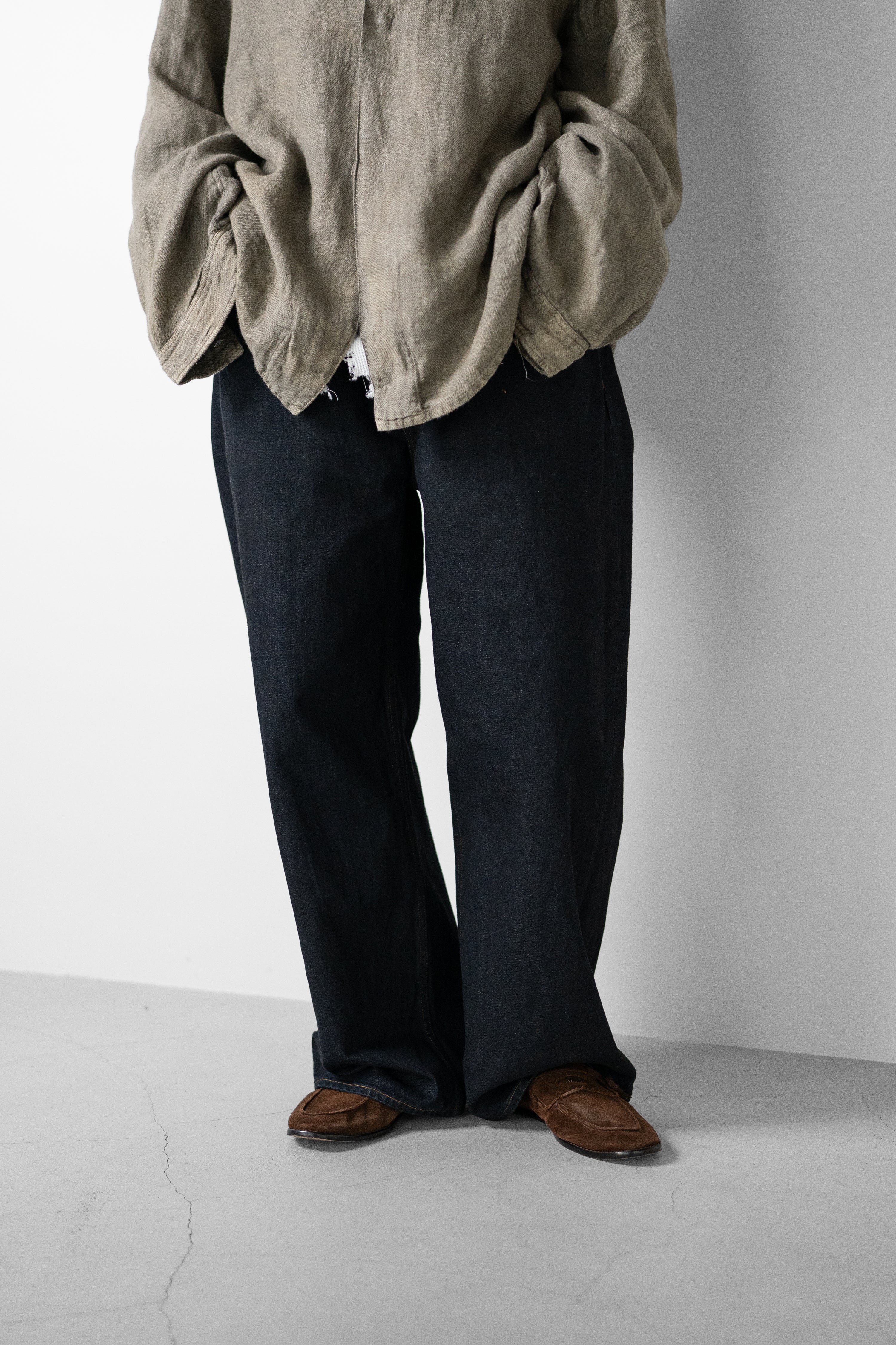 ANCELLM(アンセルム) / STRAIGHT WIDE DENIM PANTS OW 