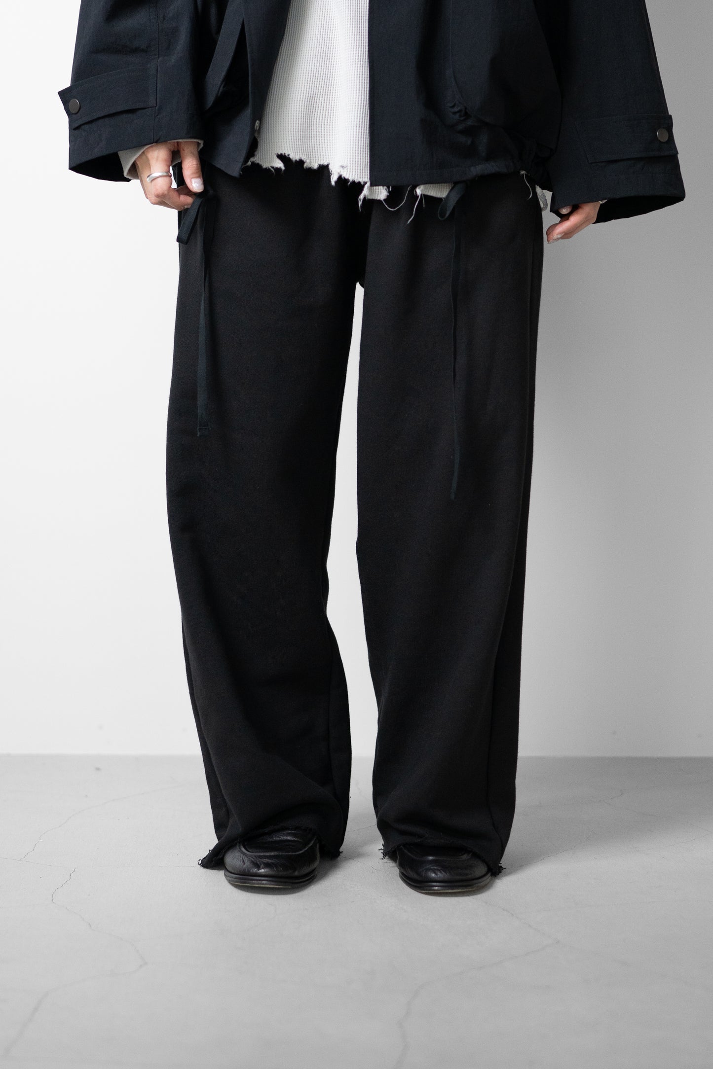 ANCELLM / SWEAT SLACKS "BLACK"