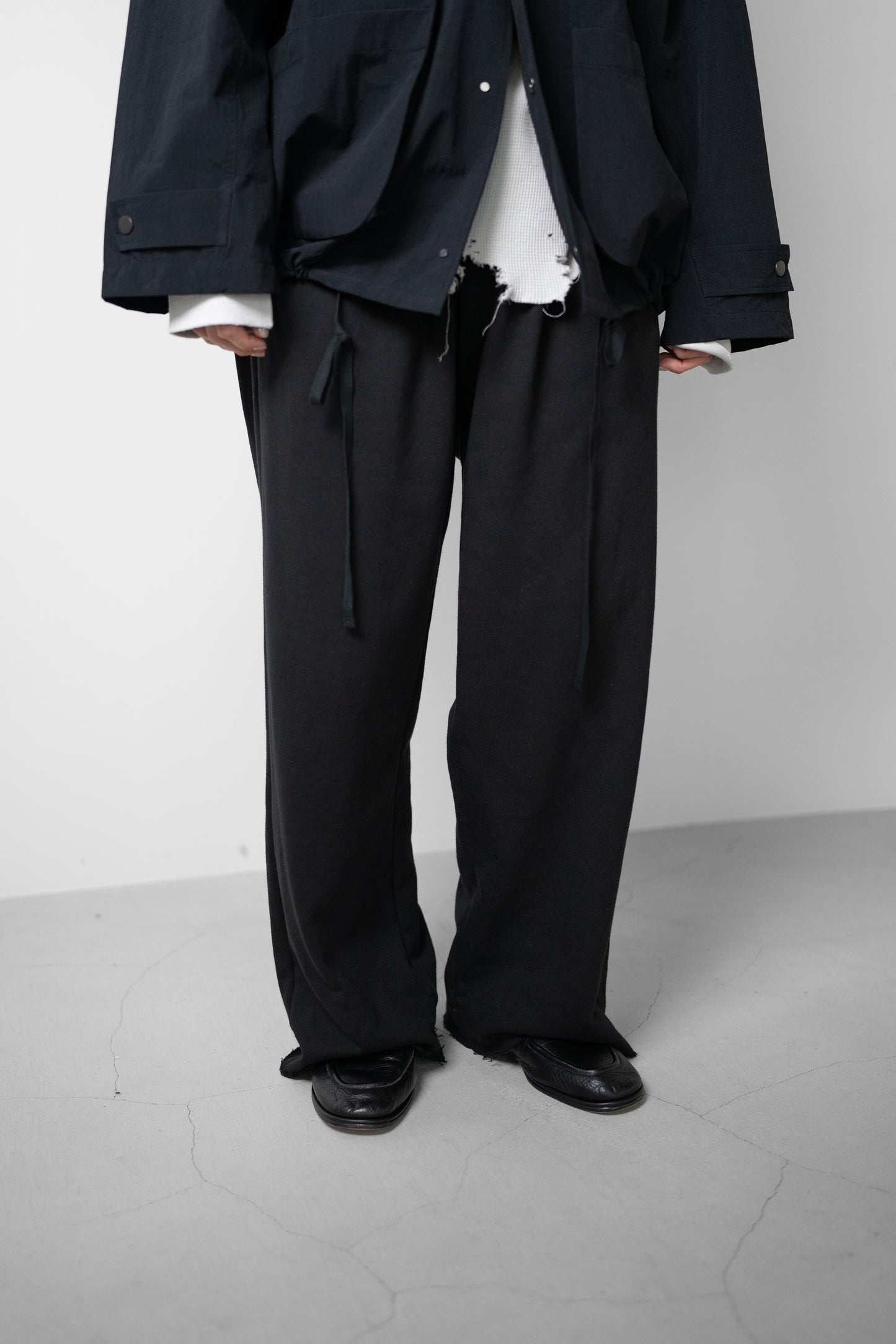 ANCELLM / SWEAT SLACKS "BLACK"