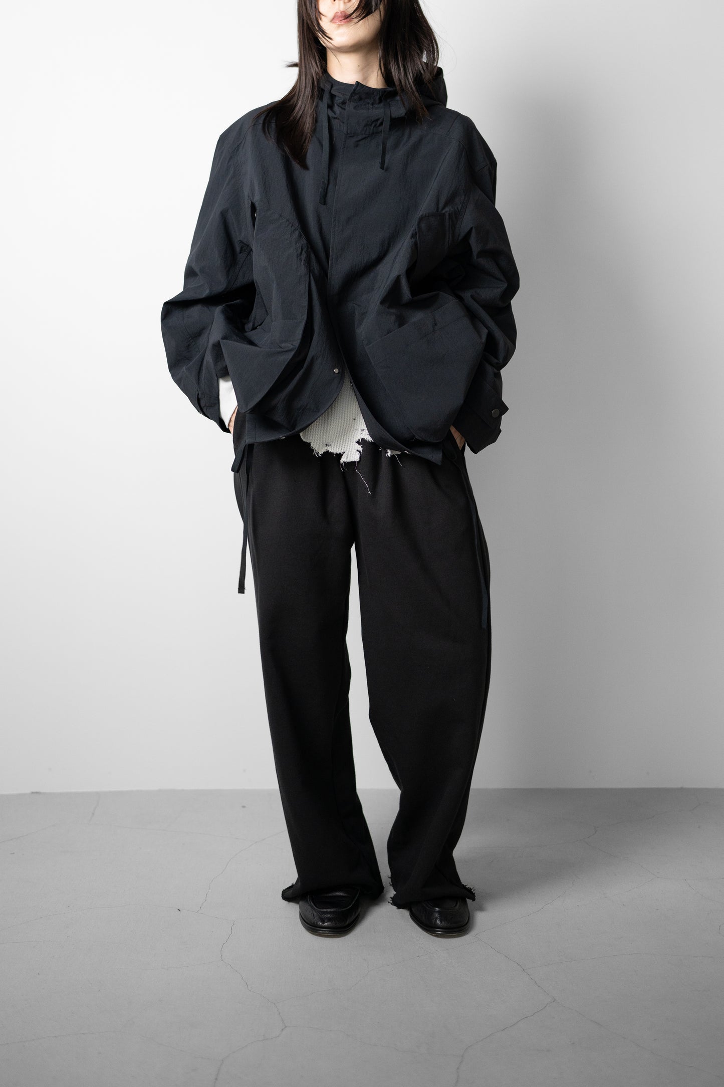 ANCELLM / SWEAT SLACKS "BLACK"