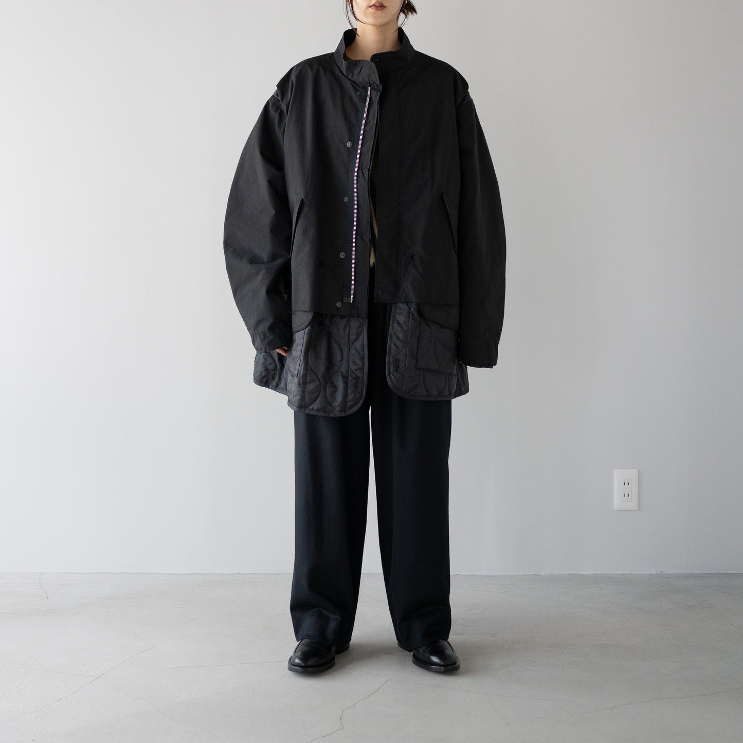 YOKE/ Connected Military Blouson "BLACK"