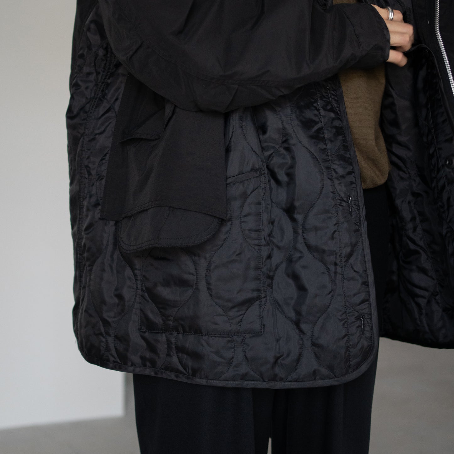 YOKE/ Connected Military Blouson "BLACK"
