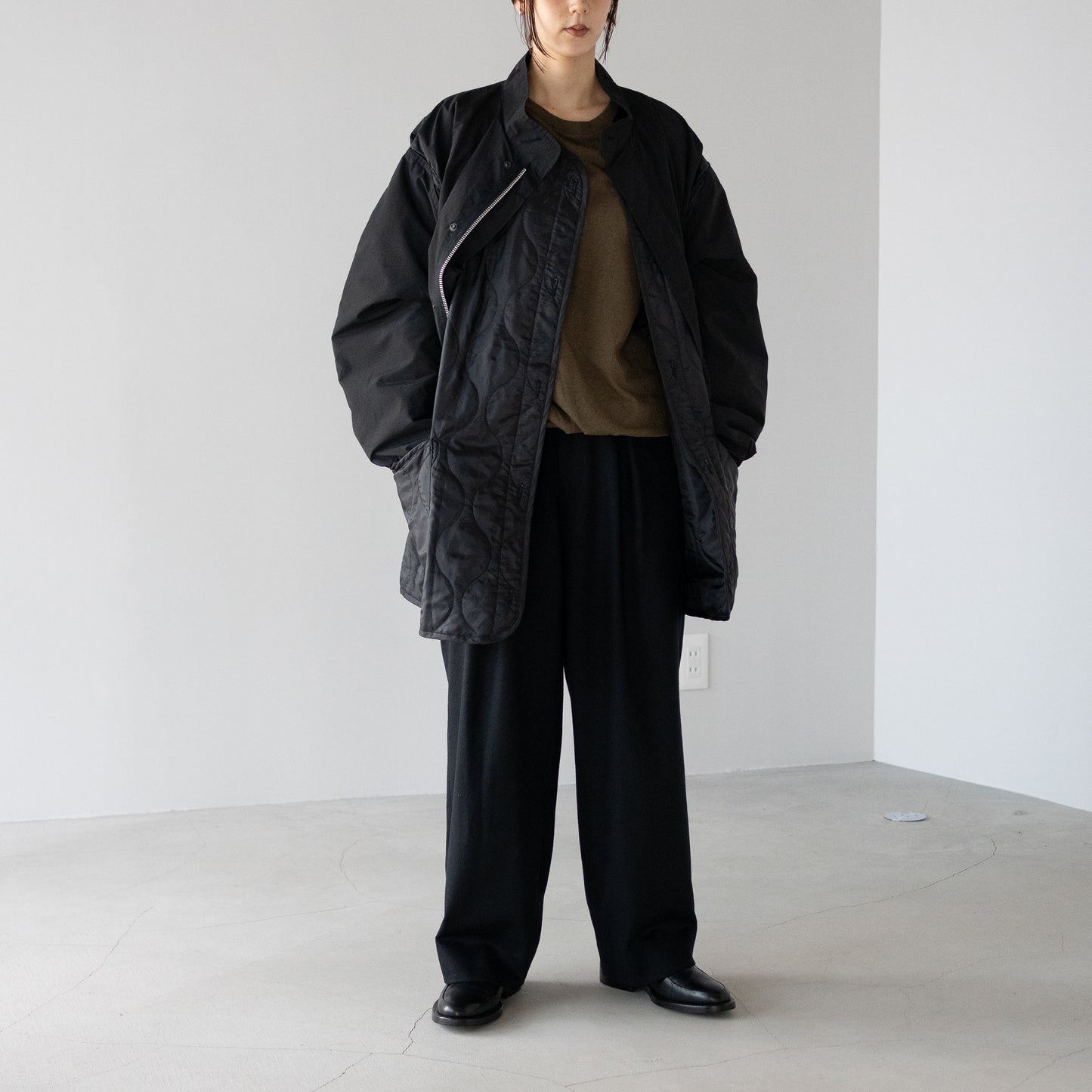 YOKE/ Connected Military Blouson "BLACK"