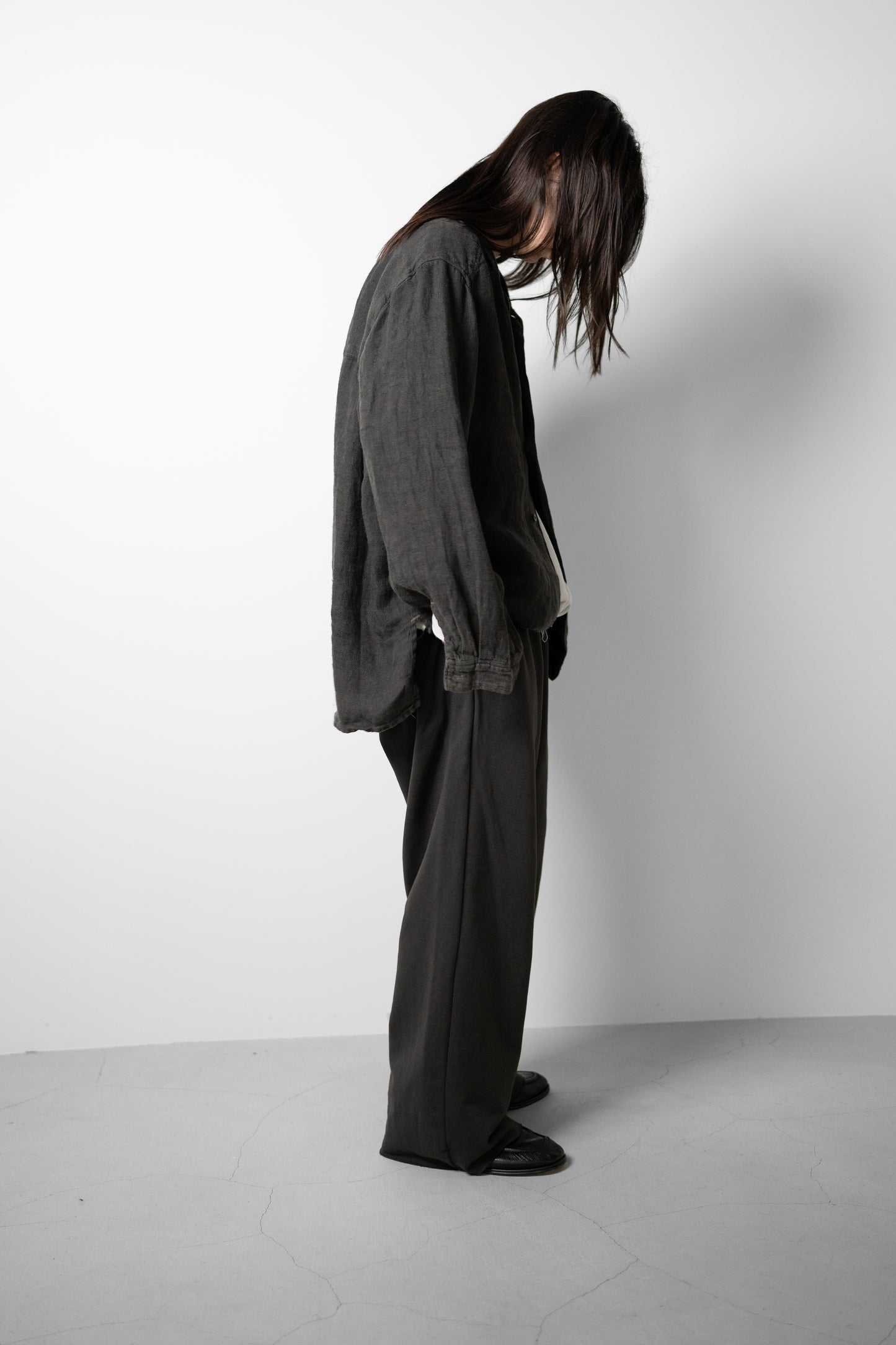 ANCELLM / SWEAT SLACKS "CHARCOAL"