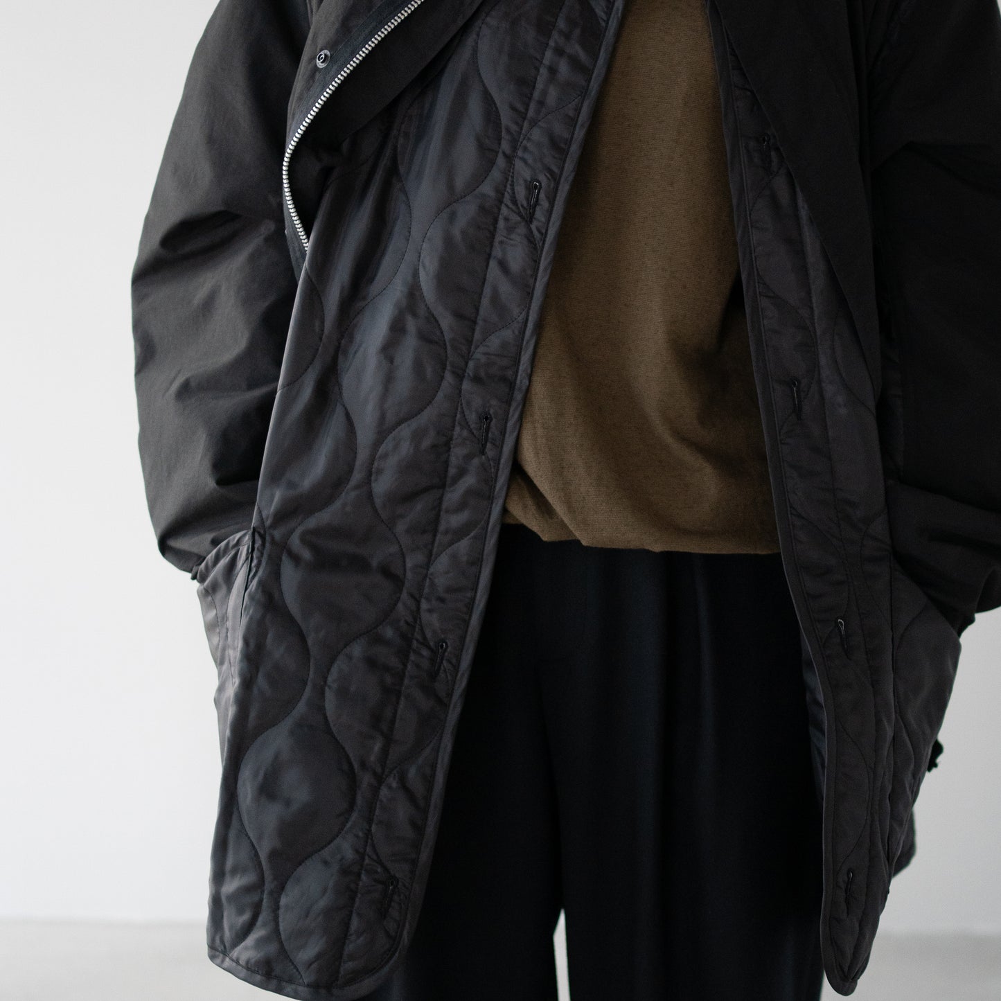 YOKE/ Connected Military Blouson "BLACK"