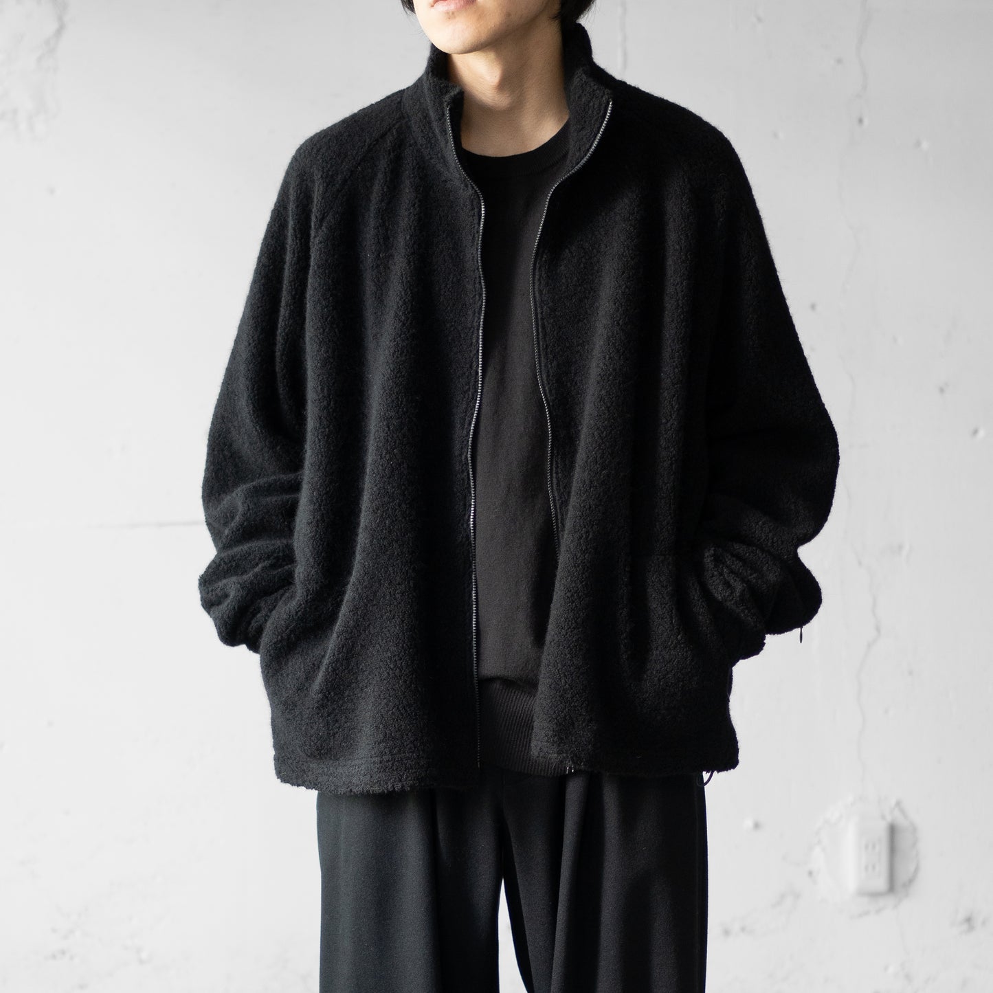 Afiit / FLEECE BLOUSON "BLACK"