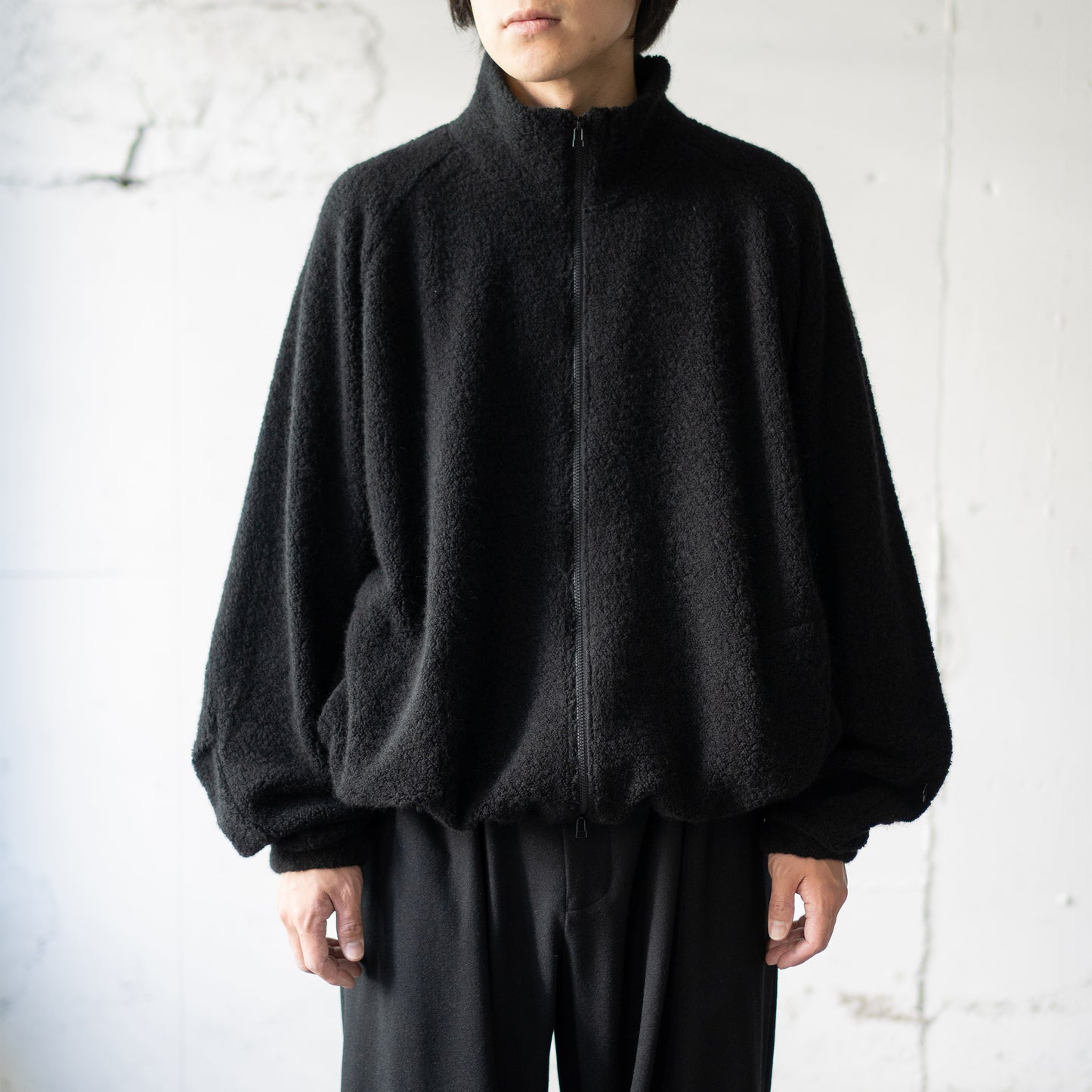 Afiit / FLEECE BLOUSON "BLACK"