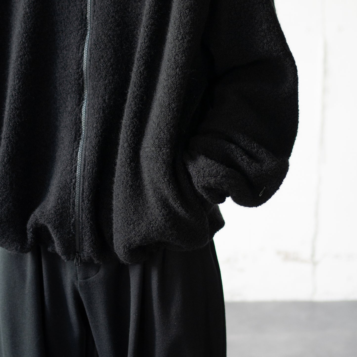 Afiit / FLEECE BLOUSON "BLACK"