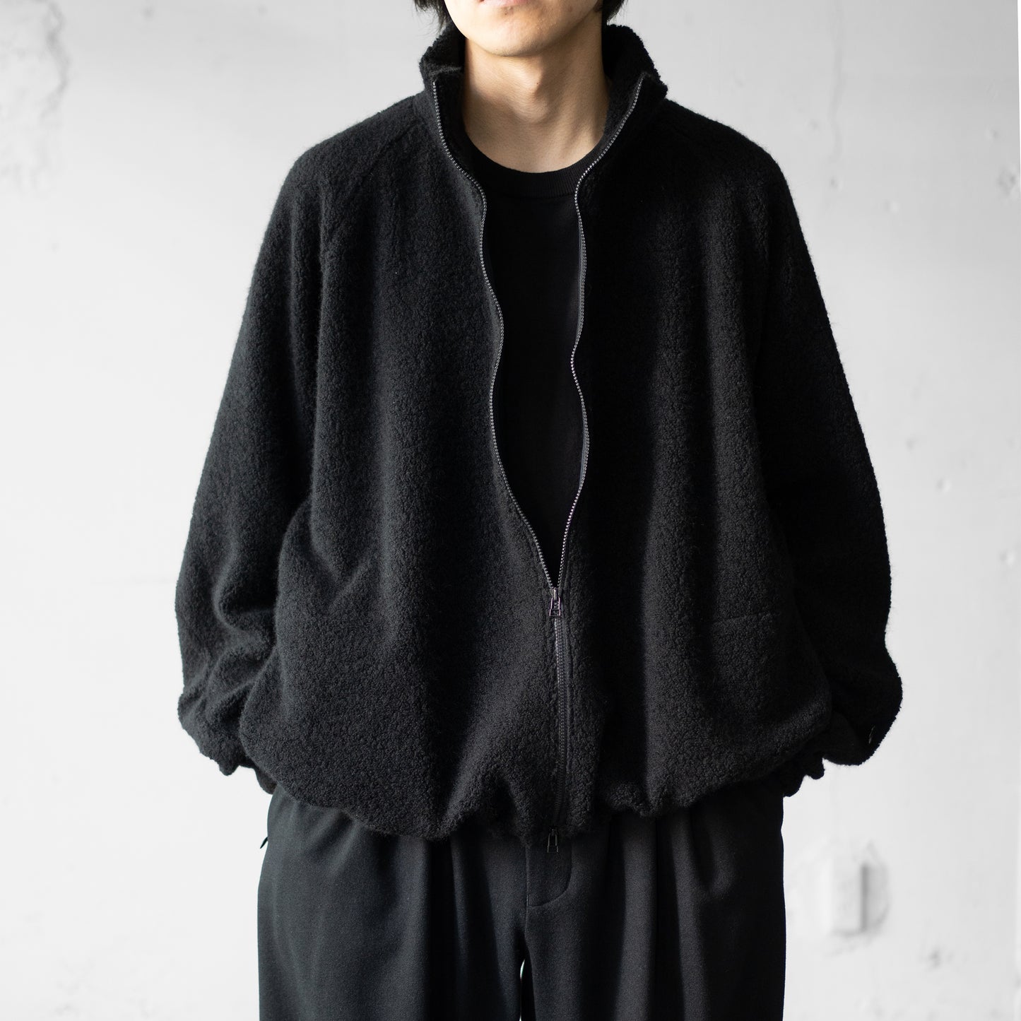 Afiit / FLEECE BLOUSON "BLACK"