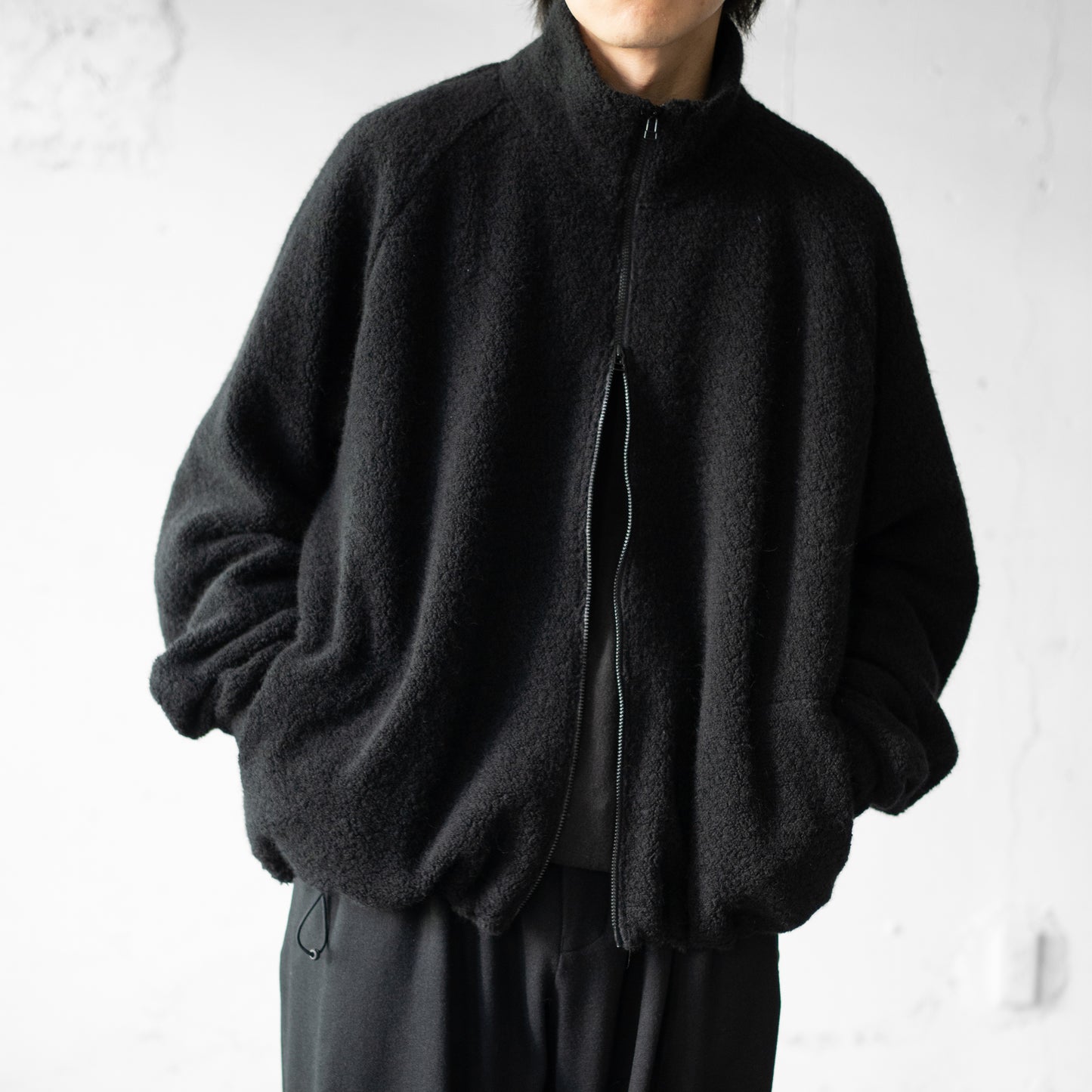 Afiit / FLEECE BLOUSON "BLACK"