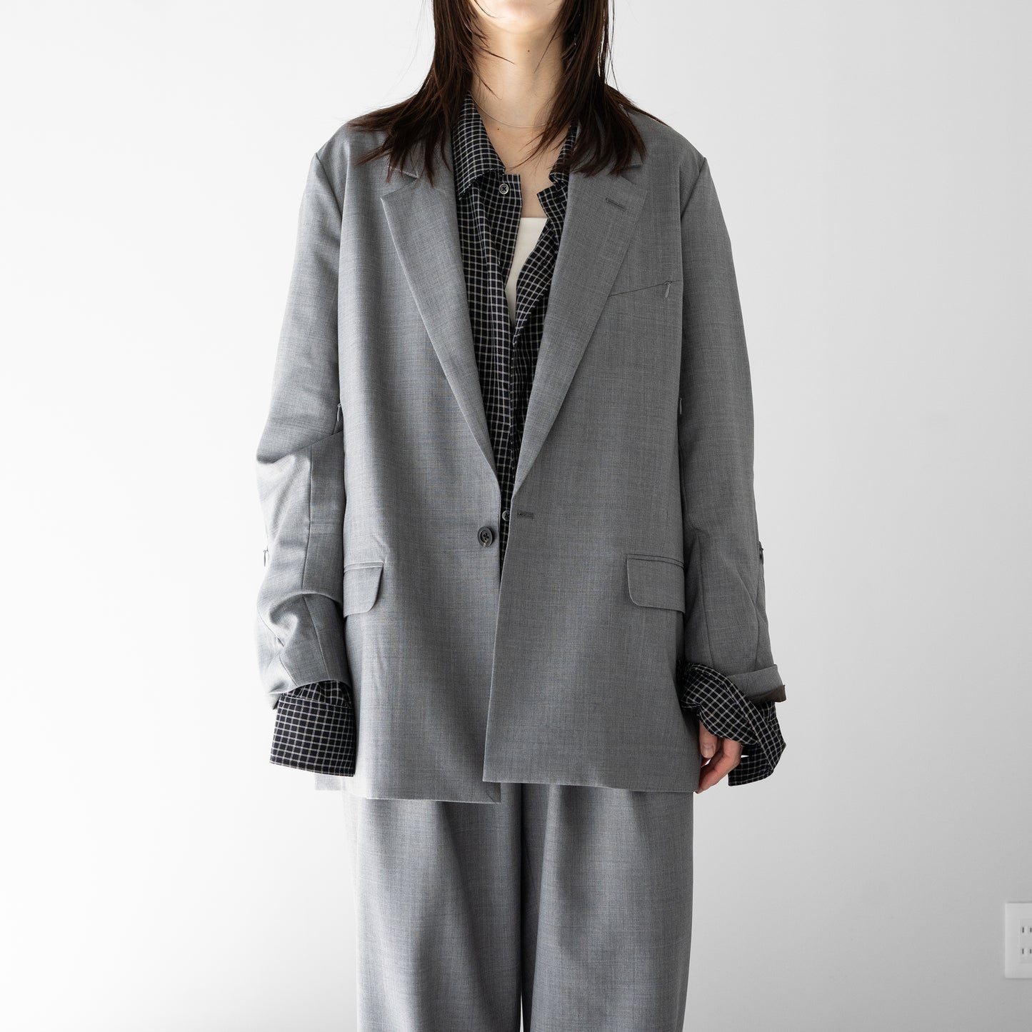 Afiit / TAILORED JACKET "GRAY"