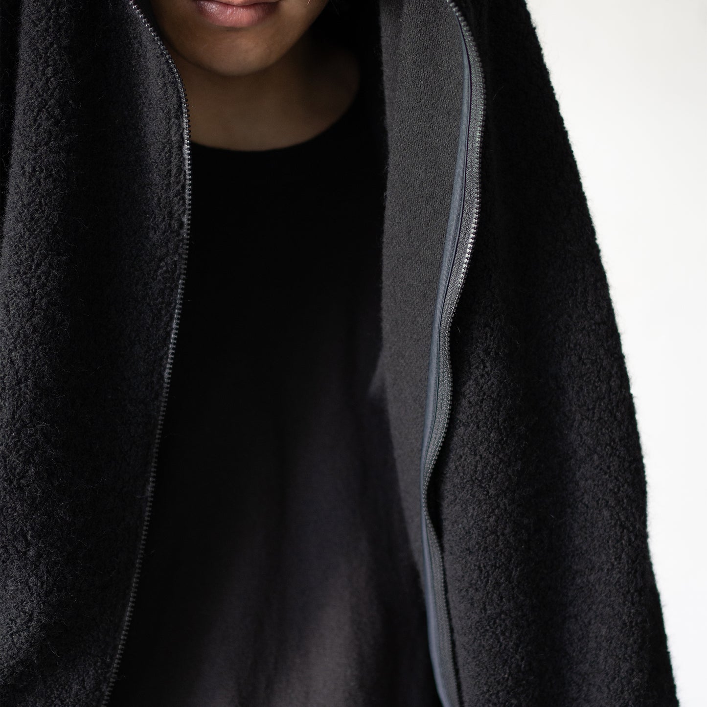 Afiit / FLEECE BLOUSON "BLACK"