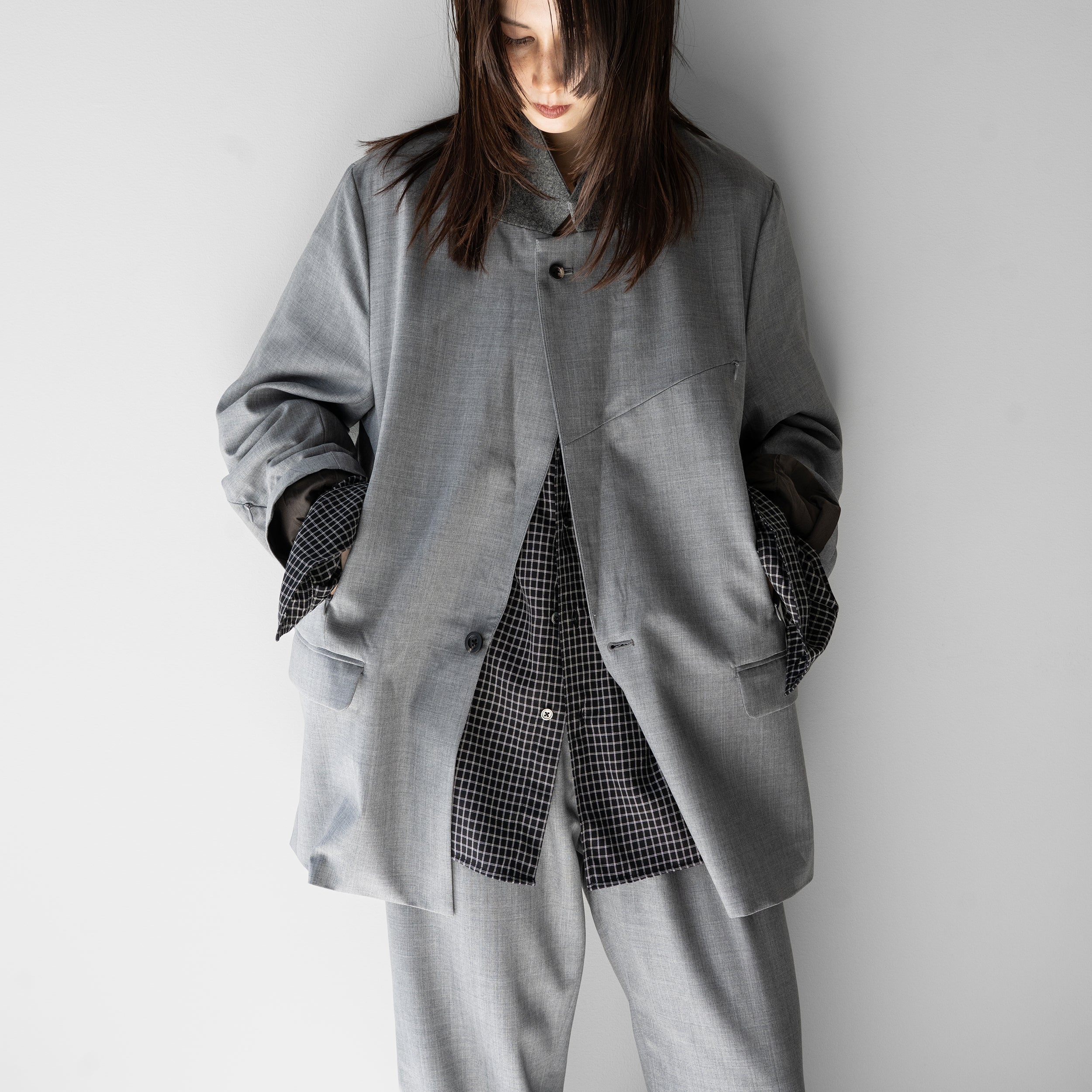 Afiit(アフィット) / RAYON CHECK SHIRT 