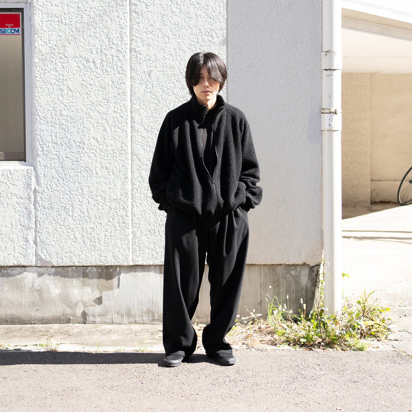 Afiit / FLEECE BLOUSON "BLACK"