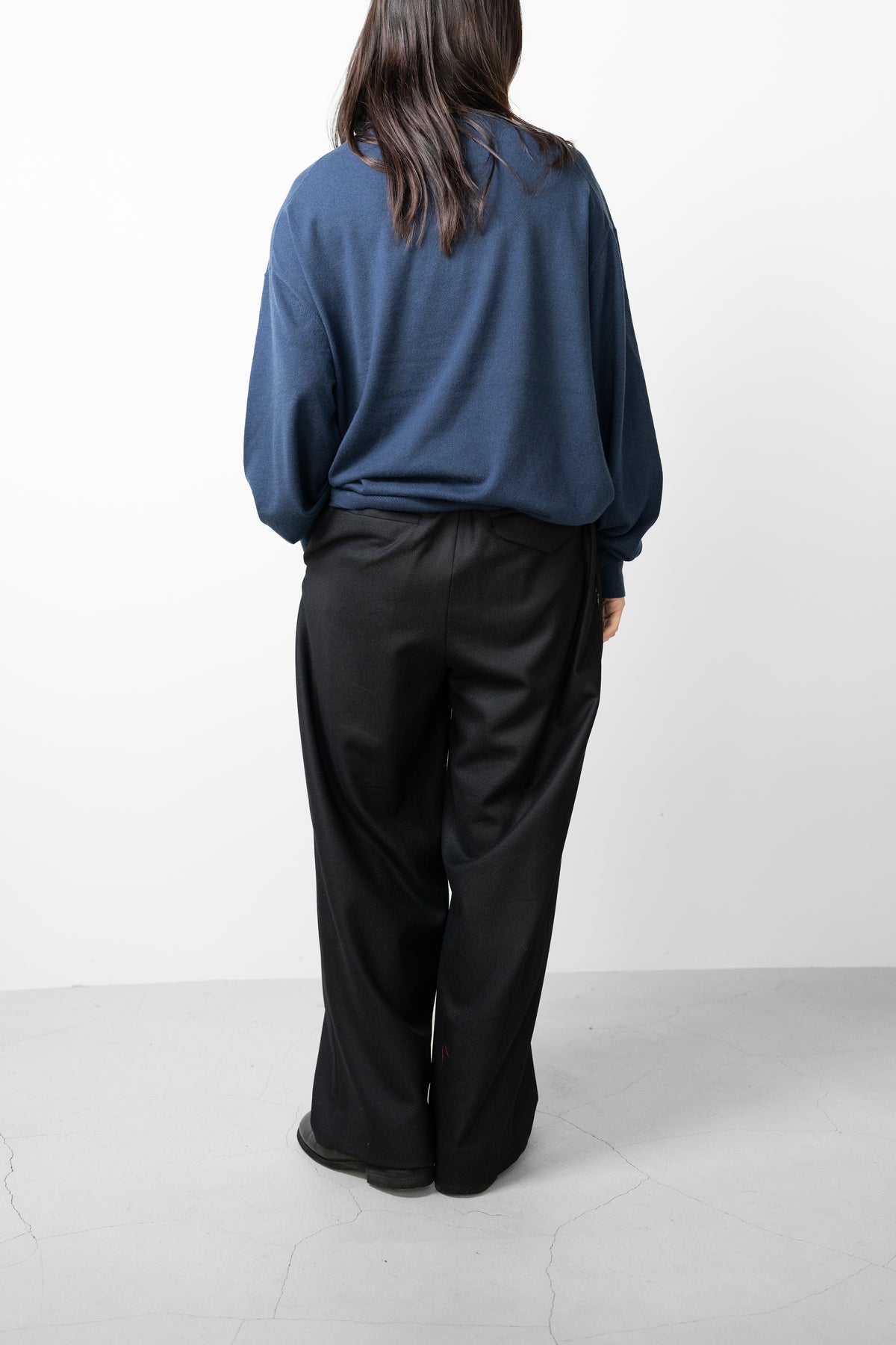 Afiit / COTTON CASHMERE LS  "B.GRAY"