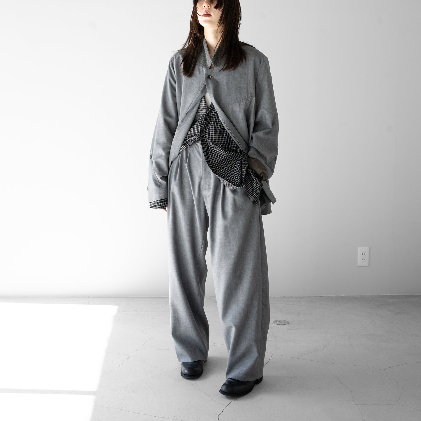 Afiit / 3TUCK SLACKS "GRAY"