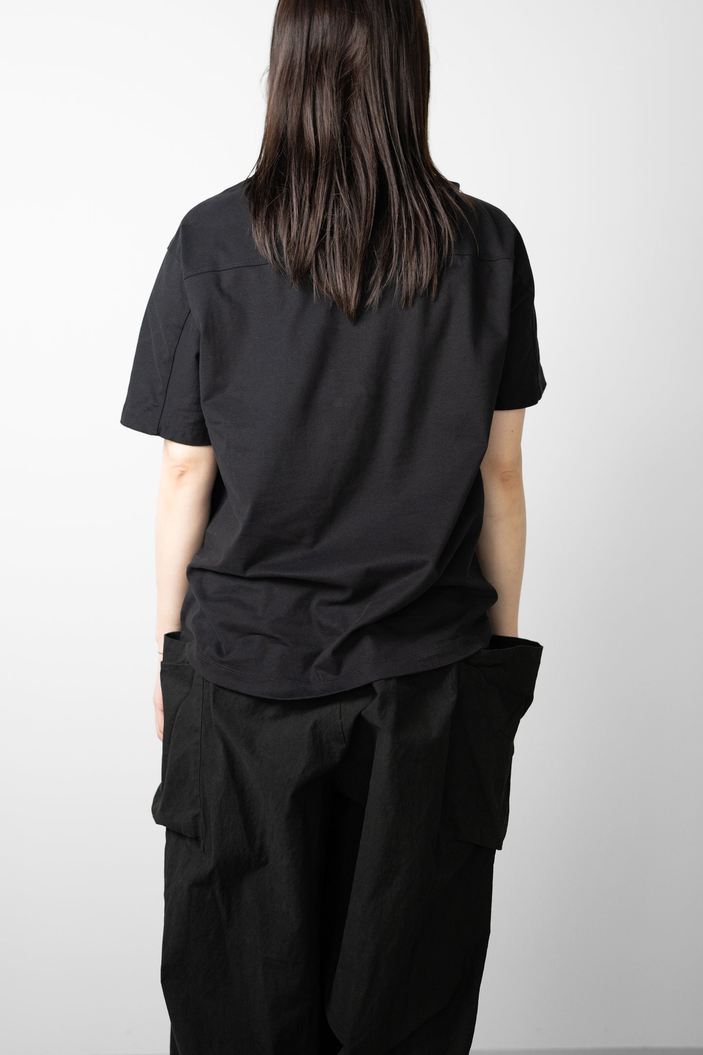 YOKE/ Suvin Cotton YOKE T-shirt "BLACK"