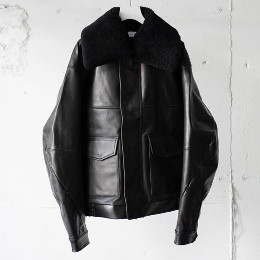 Afiit / LEATHER JACKET "BLACK"