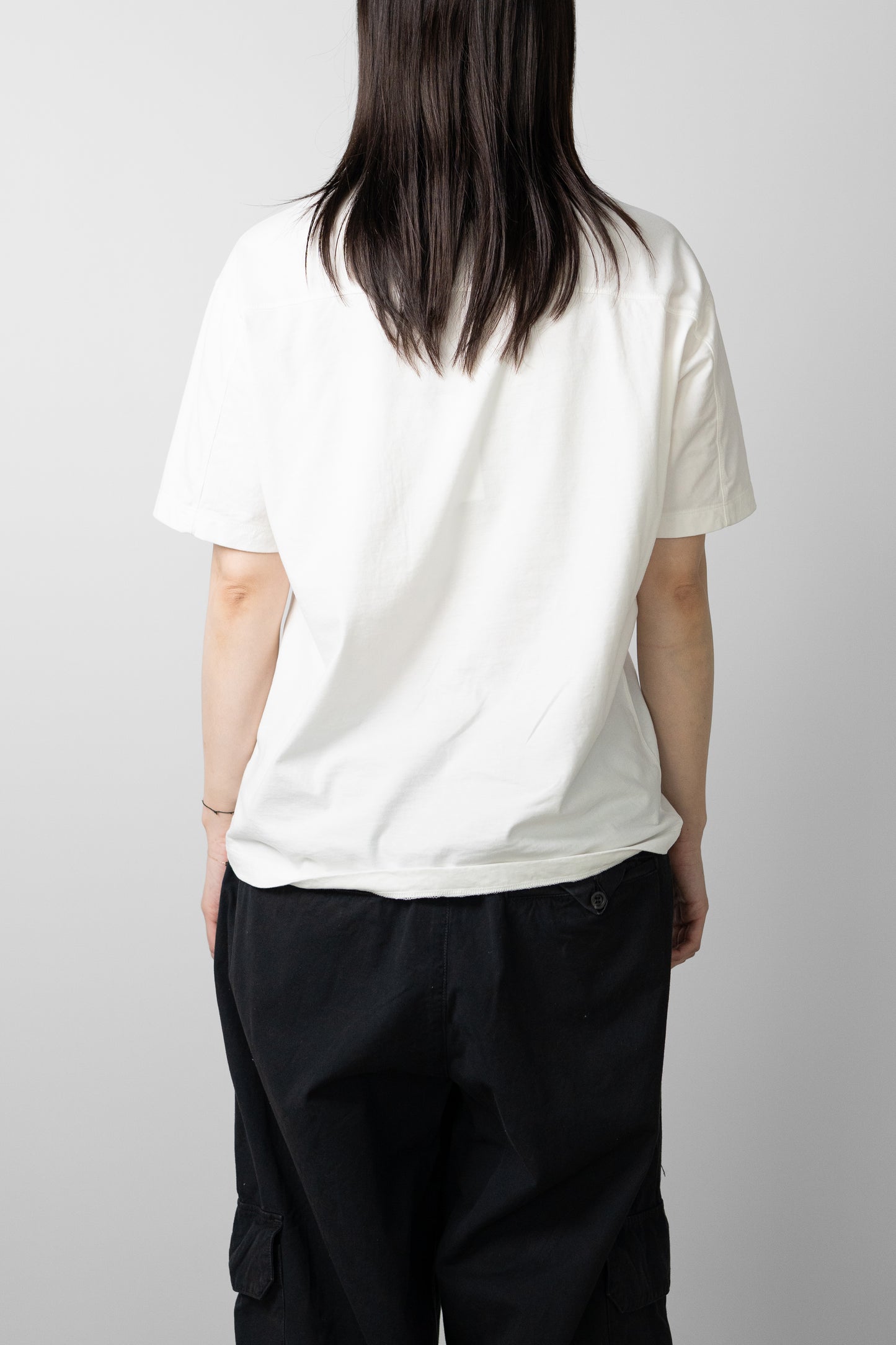 YOKE/ Suvin Cotton YOKE T-shirt "WHITE"