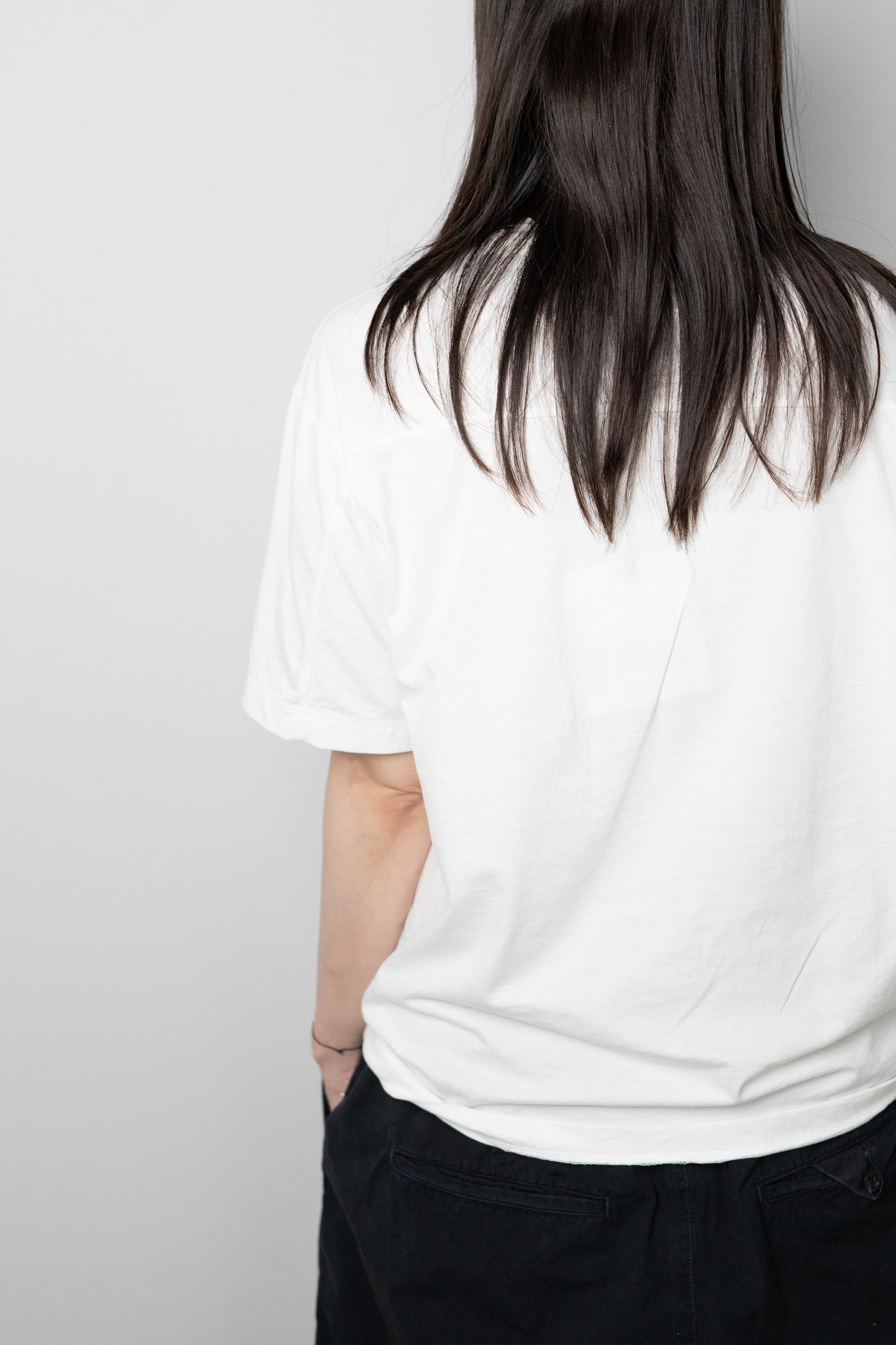 YOKE/ Suvin Cotton YOKE T-shirt "WHITE"