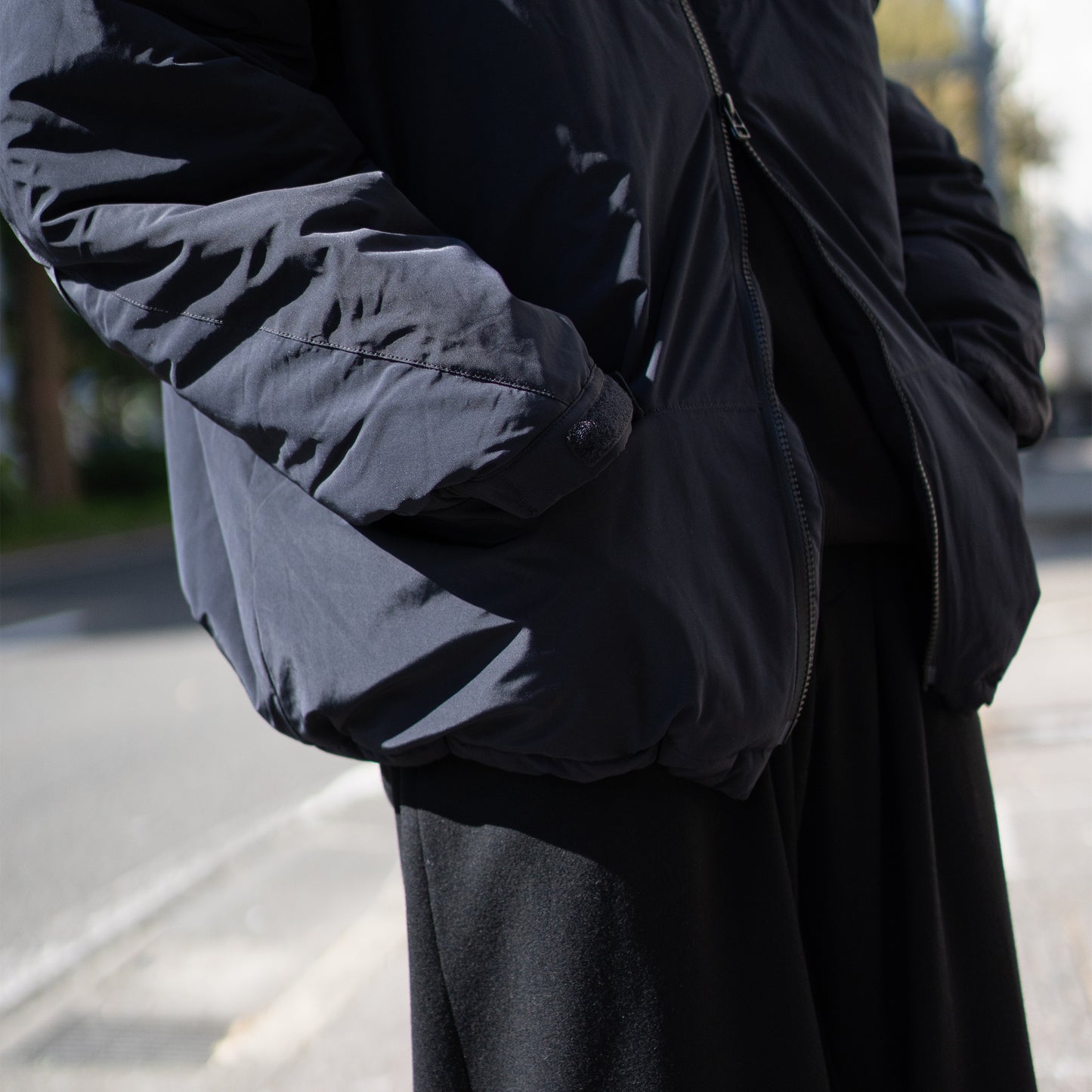 Afiit / WATER PROOF PUFF JACKET "BLACK"