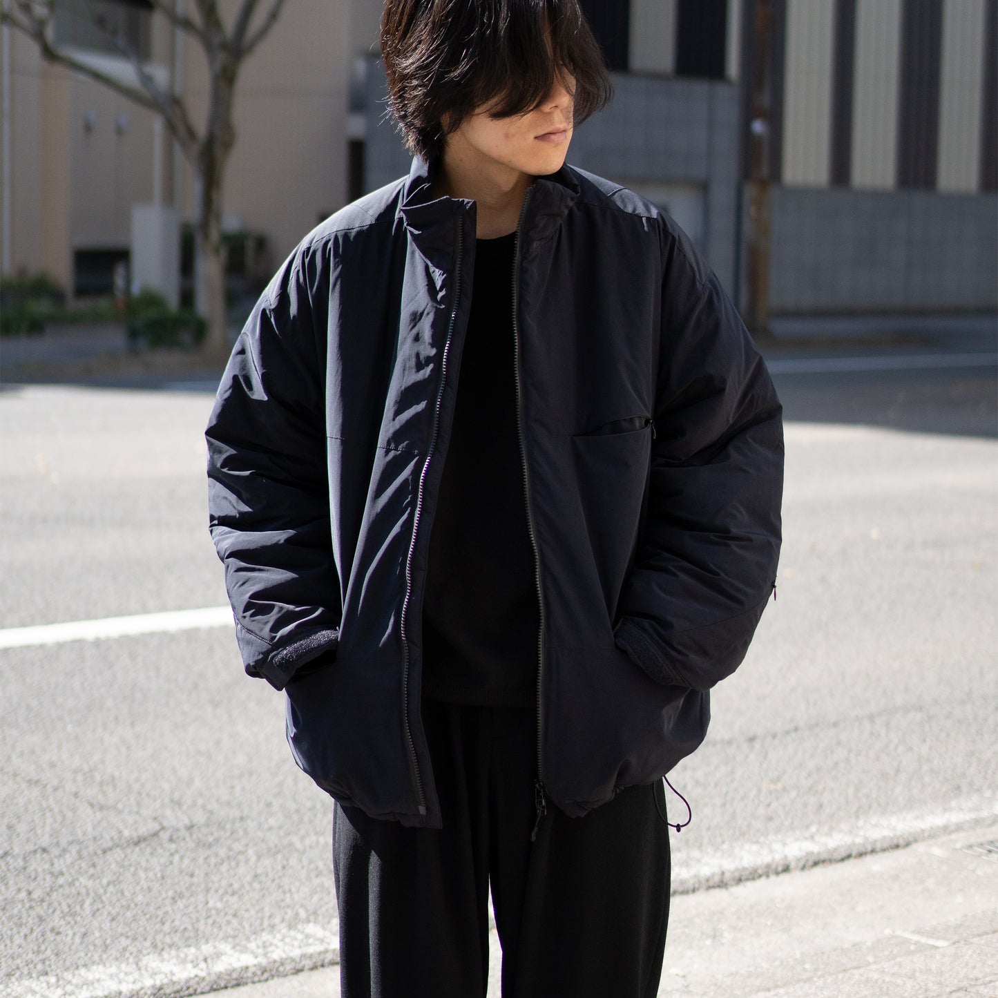 Afiit / WATER PROOF PUFF JACKET "BLACK"