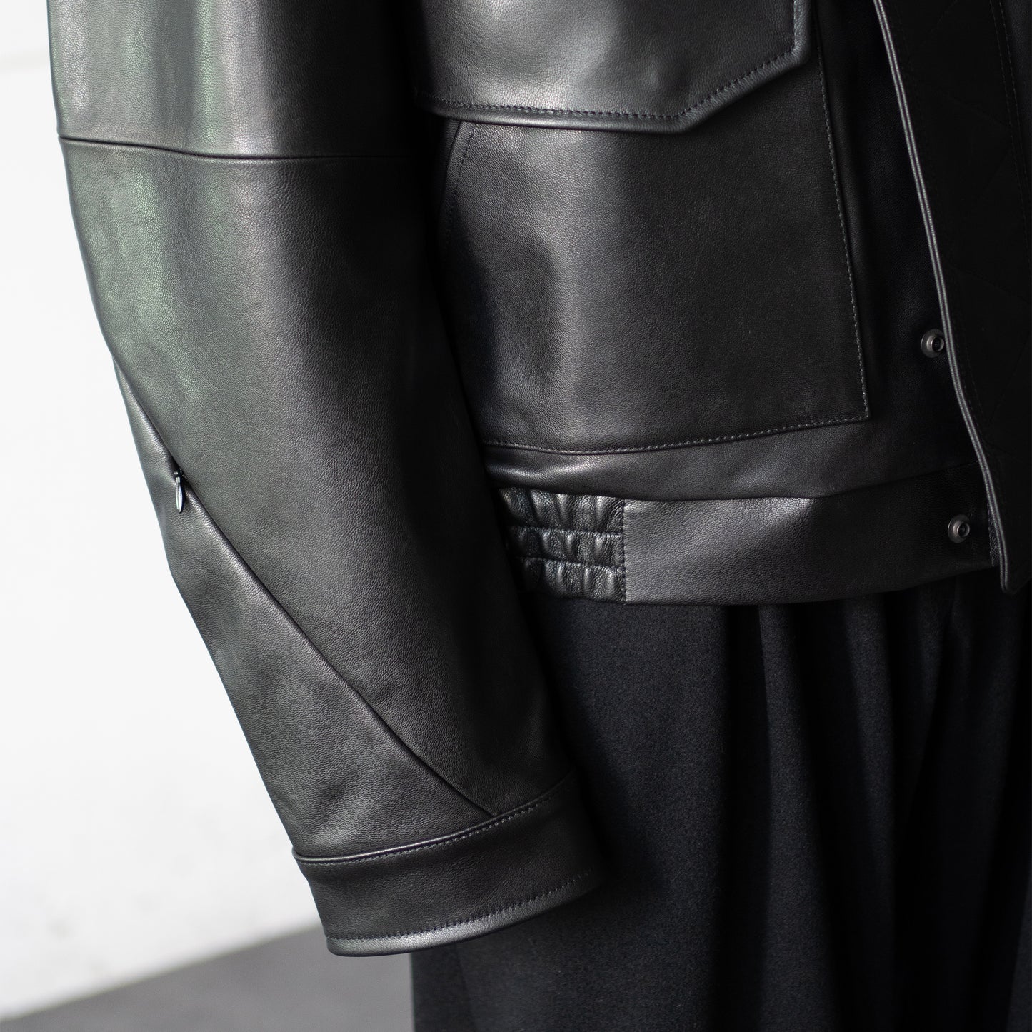 Afiit / LEATHER JACKET "BLACK"