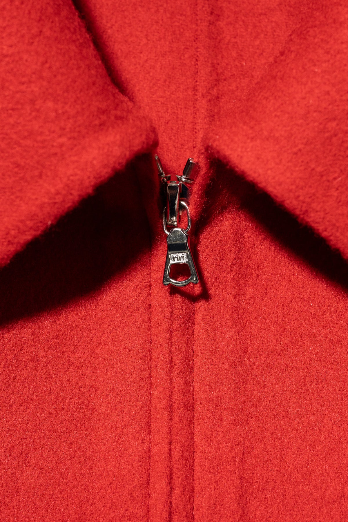 ssstein/ W/CA DOUBLE FACE CLOTH ZIP JACKET "RED"