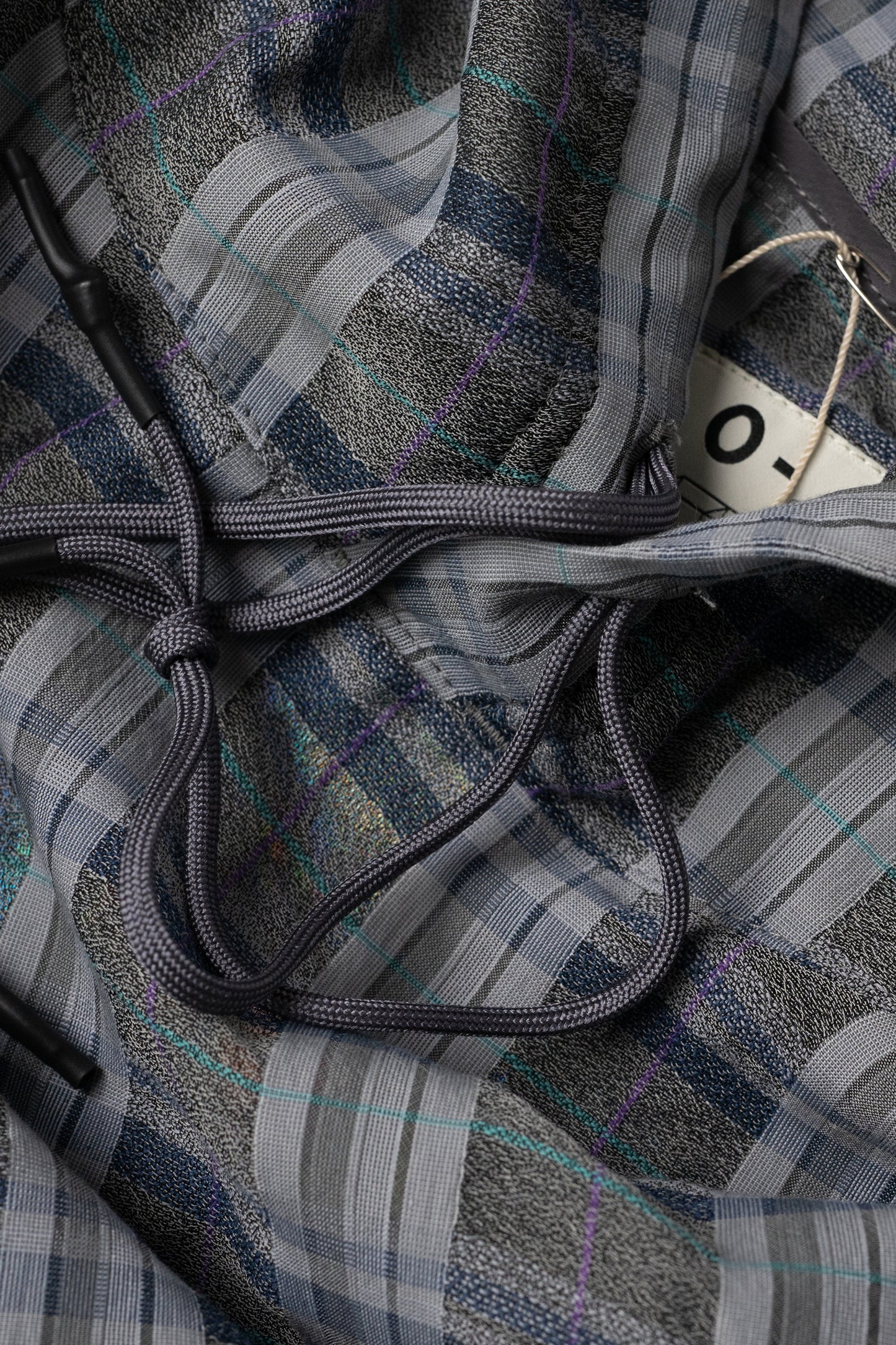 O- /  FUNNY PLAID PULLOVER "Gray Plaid"