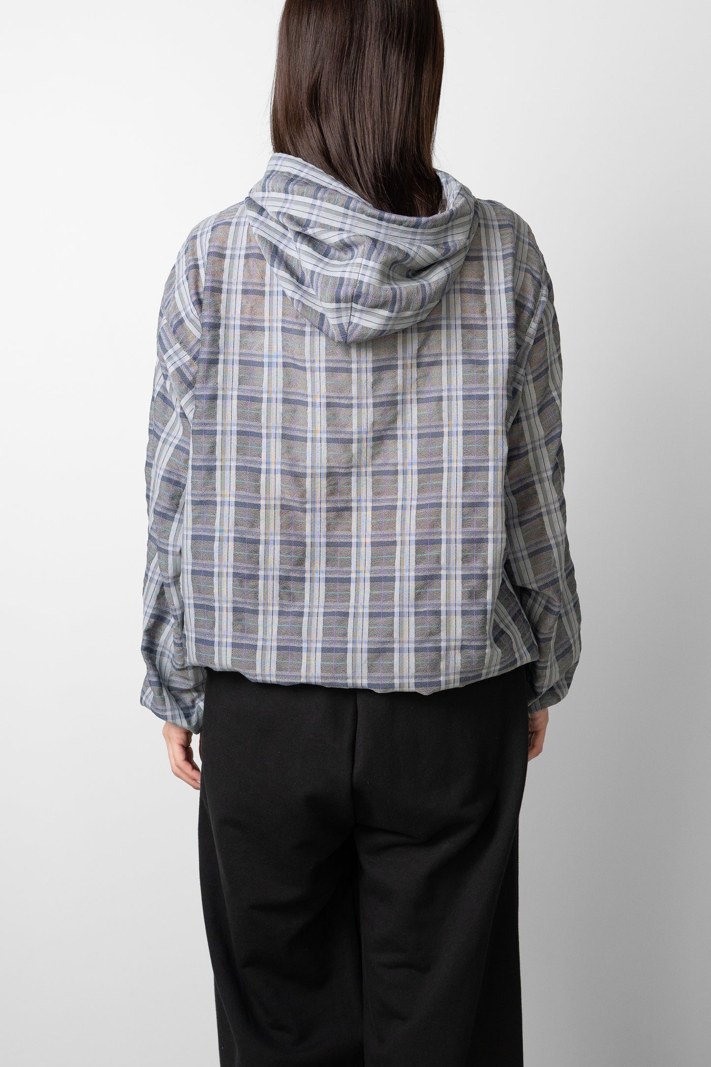 O- /  FUNNY PLAID PULLOVER "Gray Plaid"