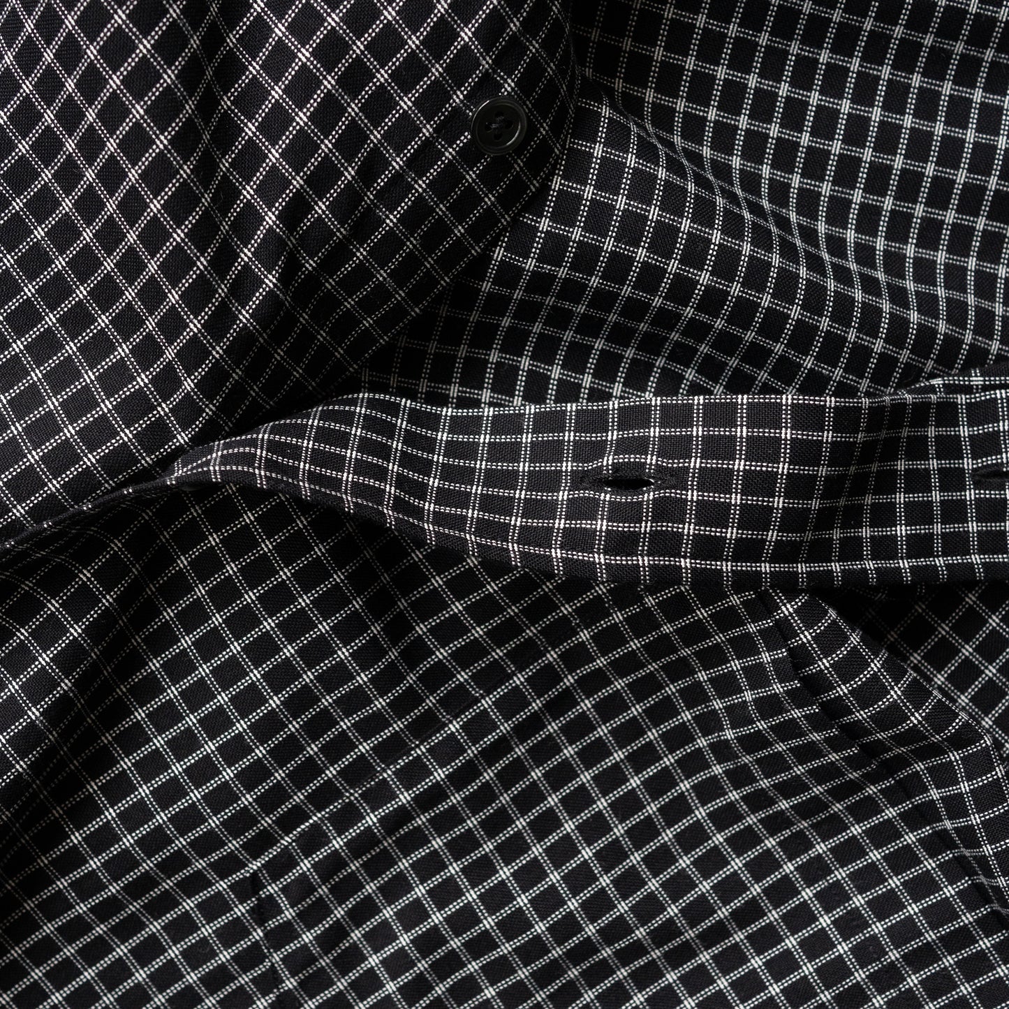 Afiit / RAYON CHECK SHIRT "BLACK"