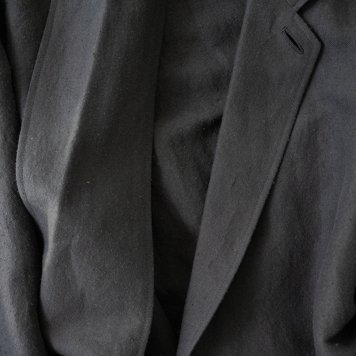 Blanc YM/ Linen Silk Shirt JKT "BLACK"