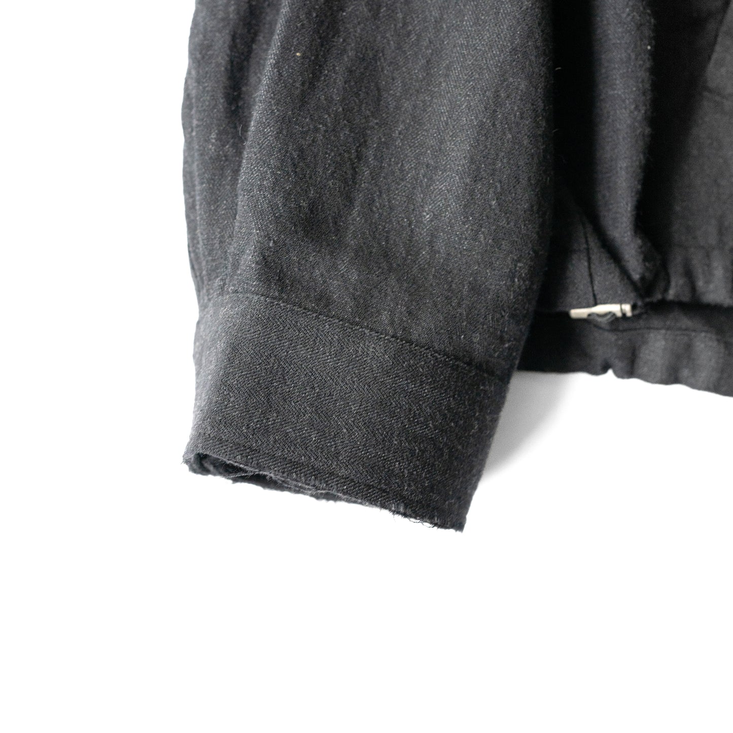 ANCELLM / WOOL HALF ZIP PULL OVER SHIRT "CHA"