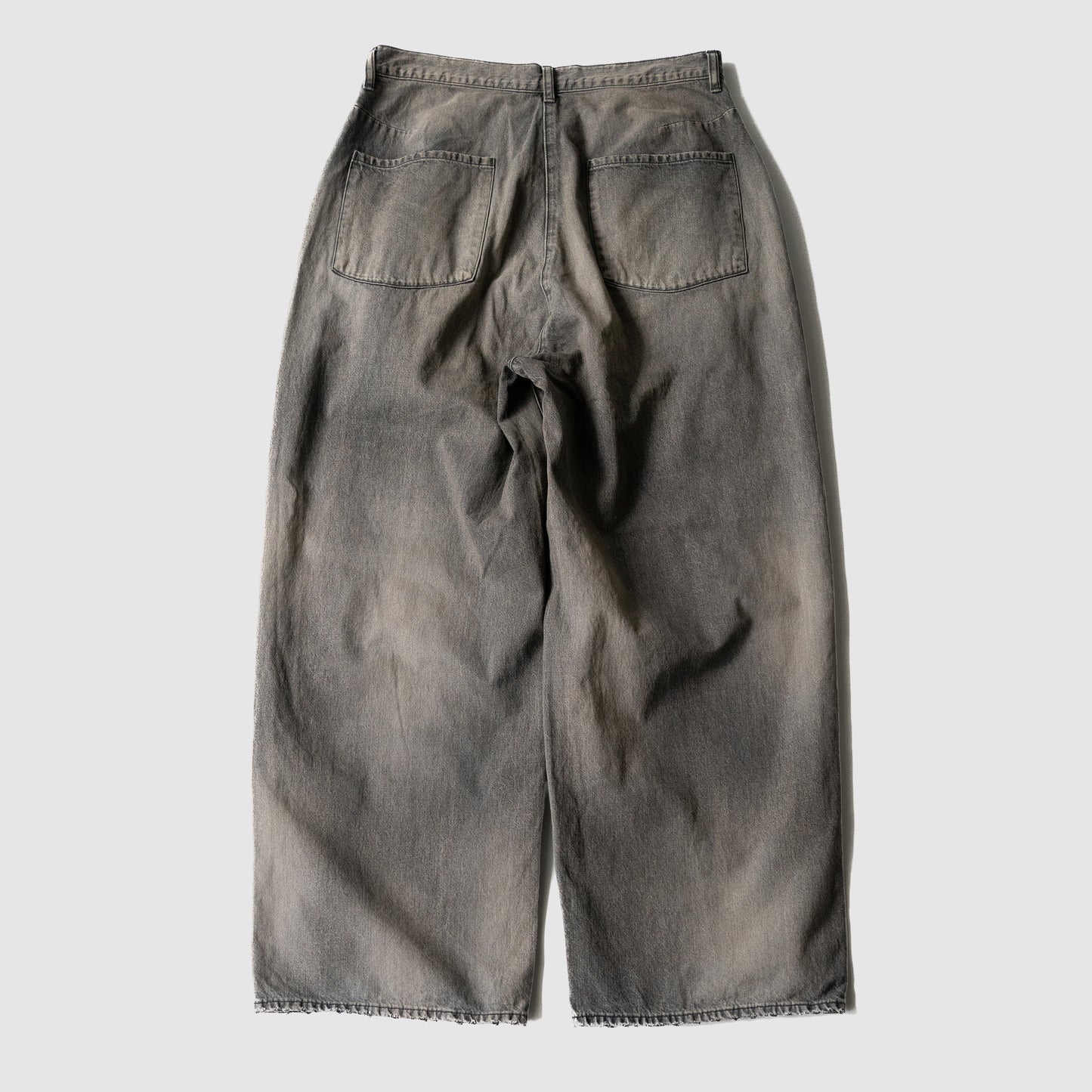 ANCELLM / DENIM WIDE SLACKS "BLACK"