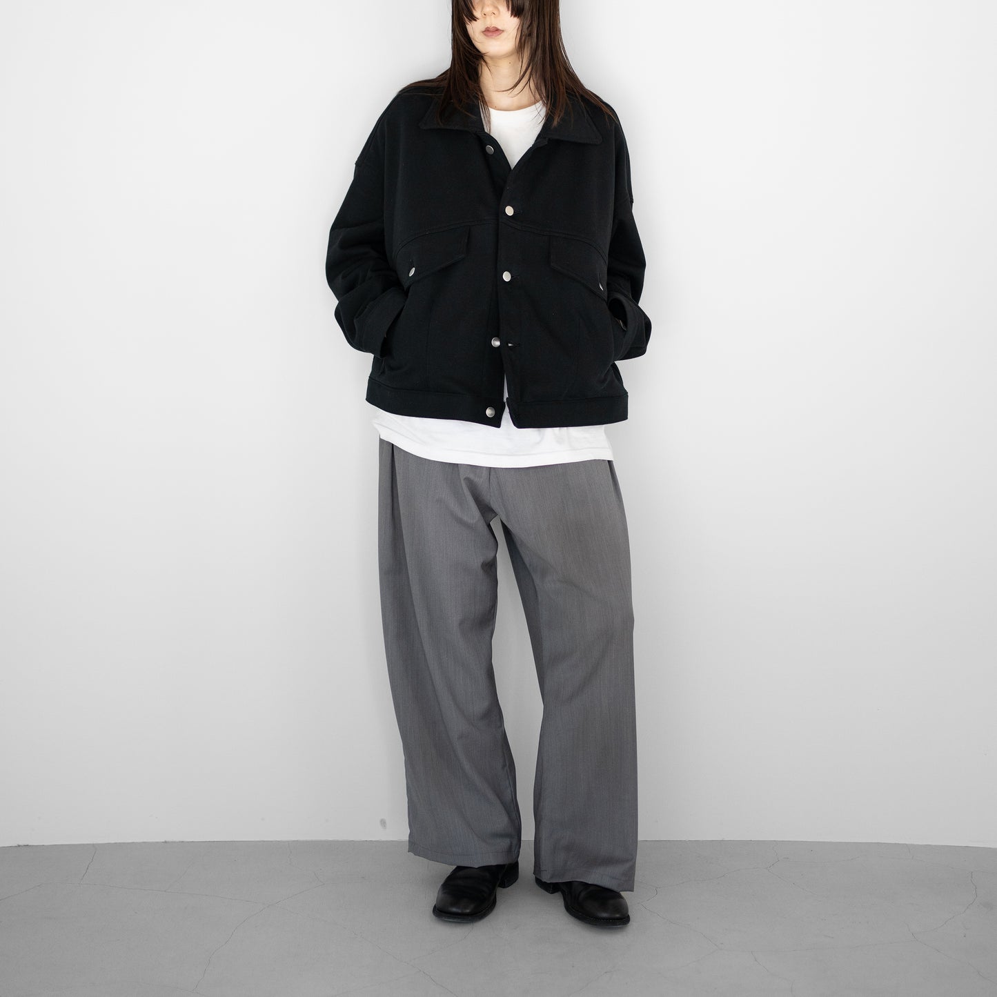 Antwort / SWEAT TRUCKER JACKET "BLACK"