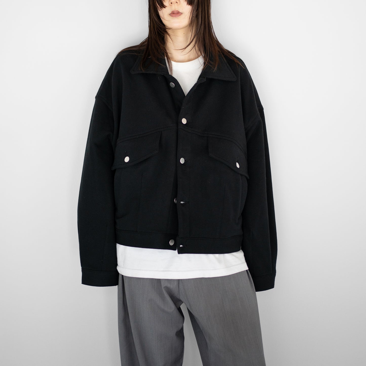 Antwort / SWEAT TRUCKER JACKET "BLACK"