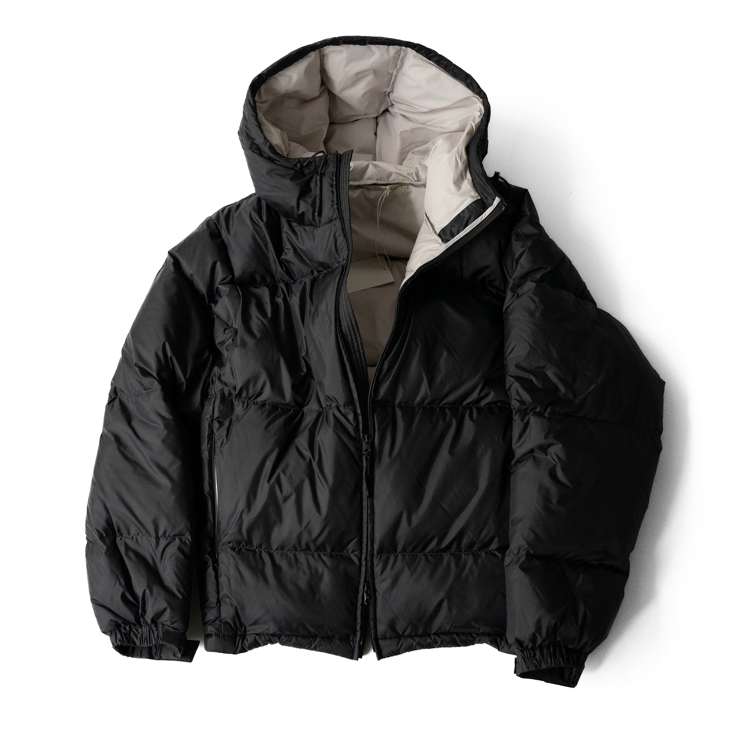 FARAH/ Light Weight Hooded Down Jacket "Black"