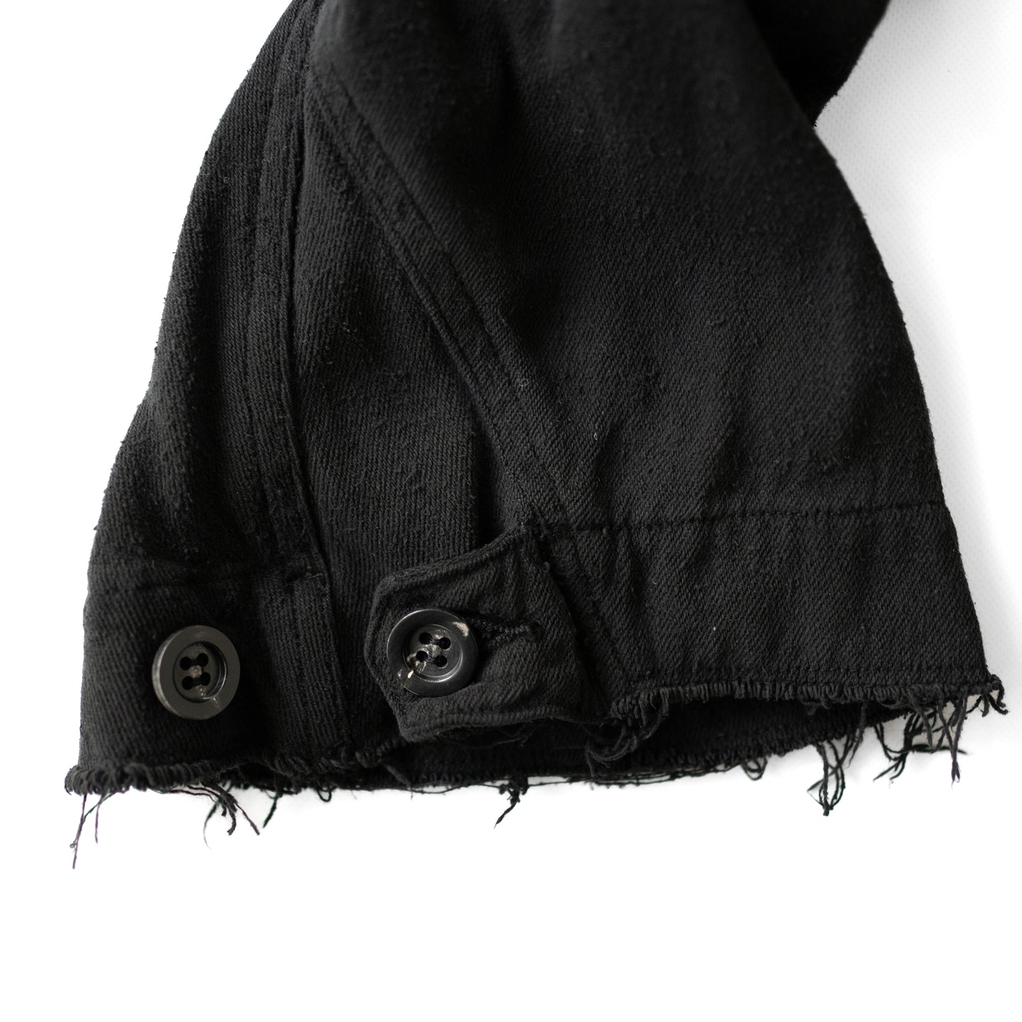 ANCELLM / SILK SUEDE FIELD JACKET "BLACK"