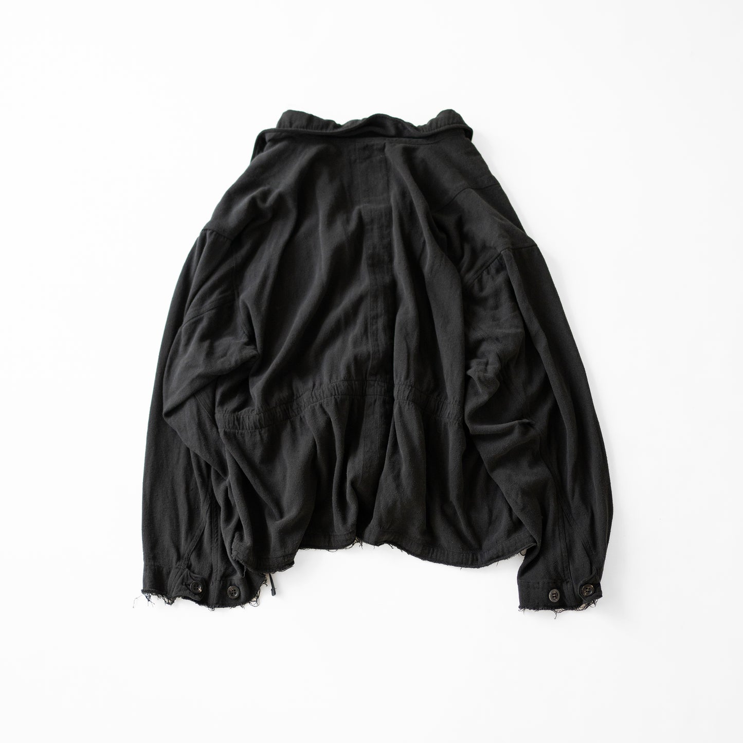 ANCELLM / SILK SUEDE FIELD JACKET "BLACK"