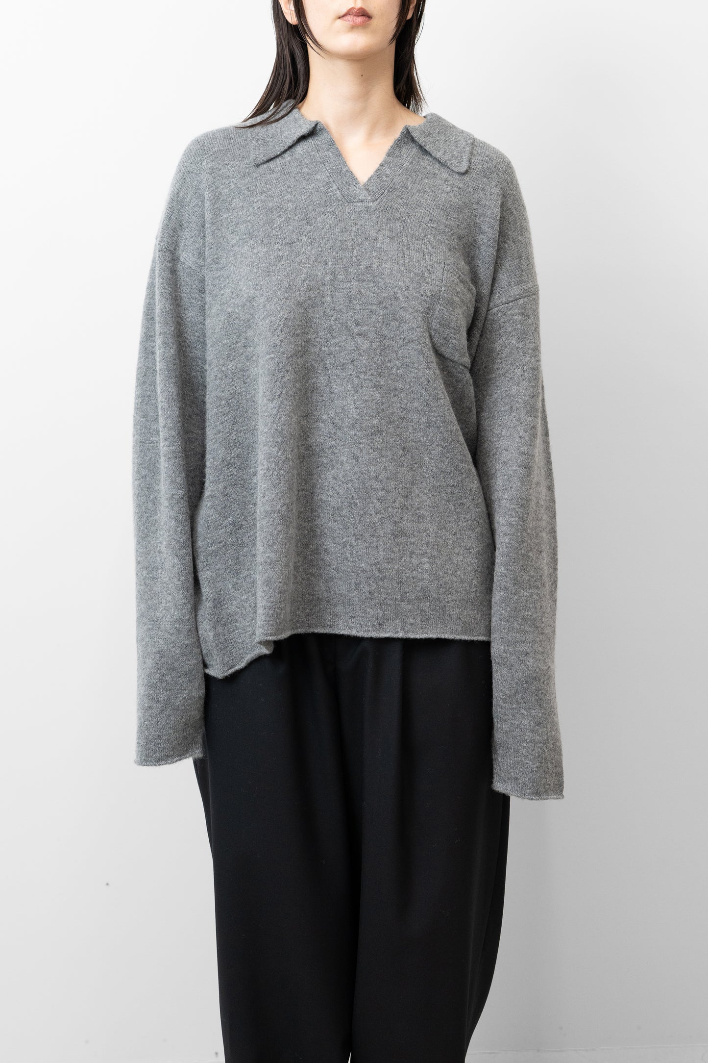 SEEALL/ SKIPPER POLO LS "GREY"